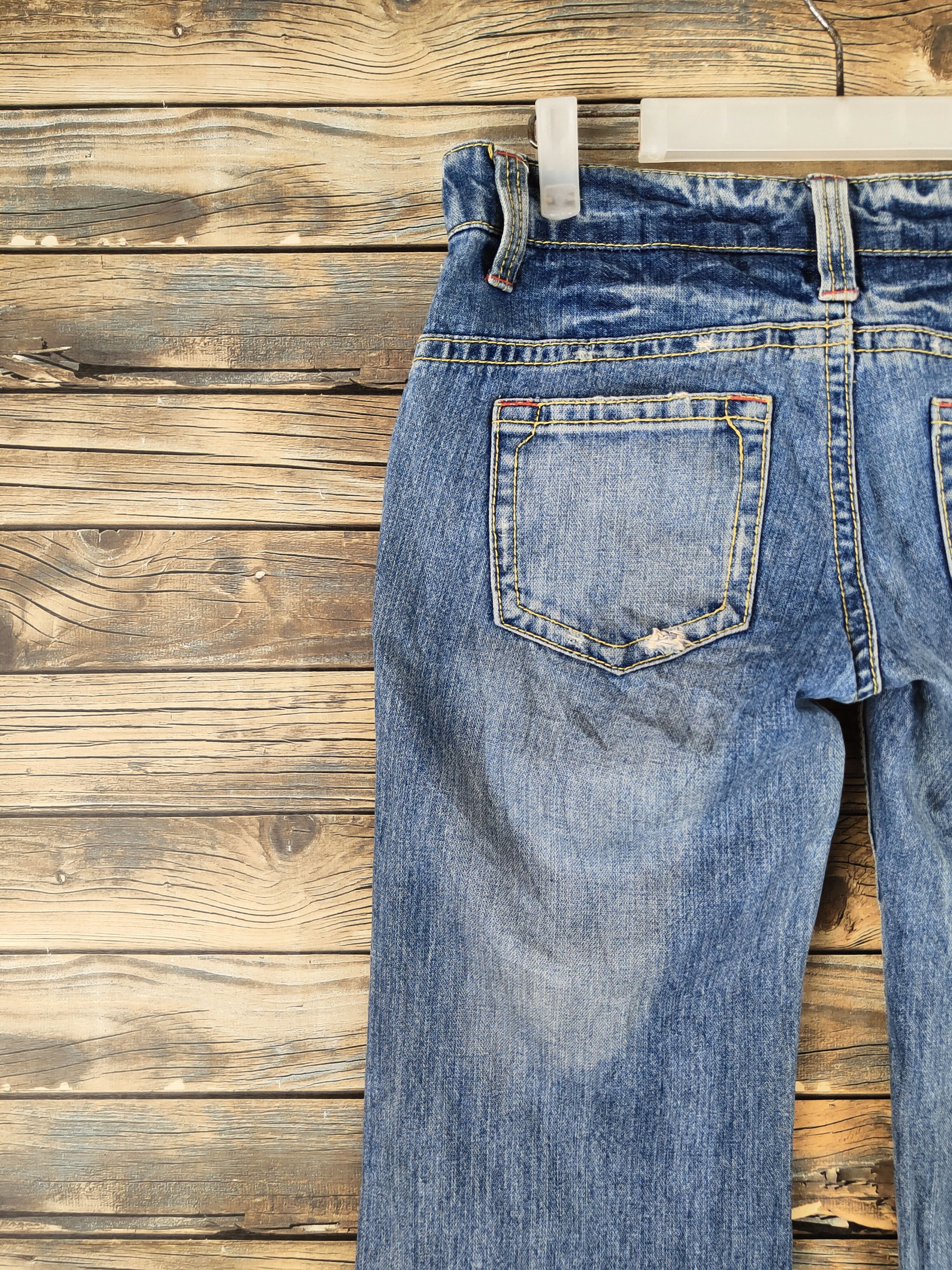 Japanese Brand Back Rush Blue Distressed Ripped Jeans #S2924 Size 28" / US 6 / IT 42 - 8 Thumbnail
