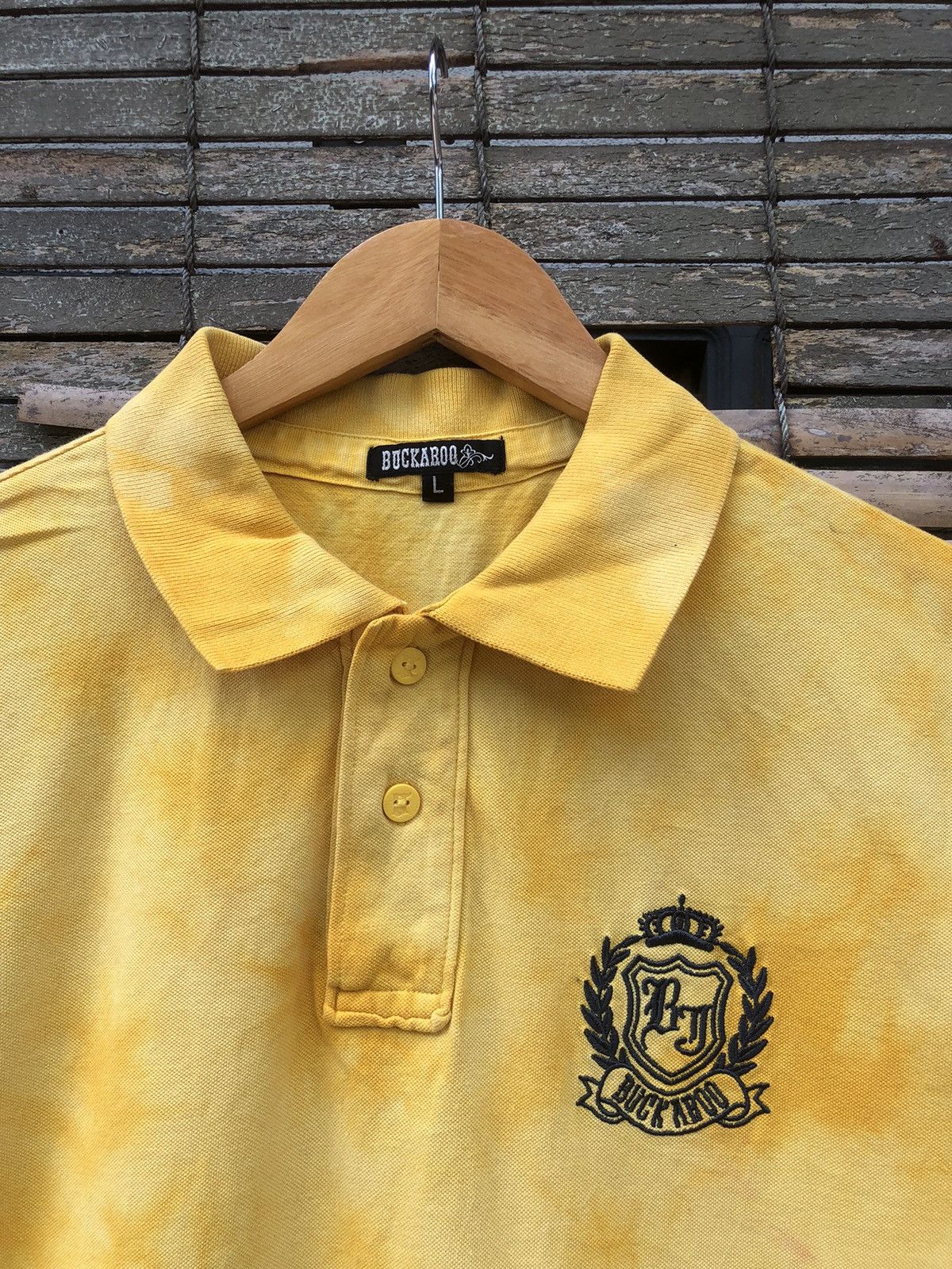 Japanese Brand × Polo Ralph Lauren × Vintage Vintage Japanese Brands Tye Dye Buckaroo Polo Tee Size US L / EU 52-54 / 3 - 4 Thumbnail