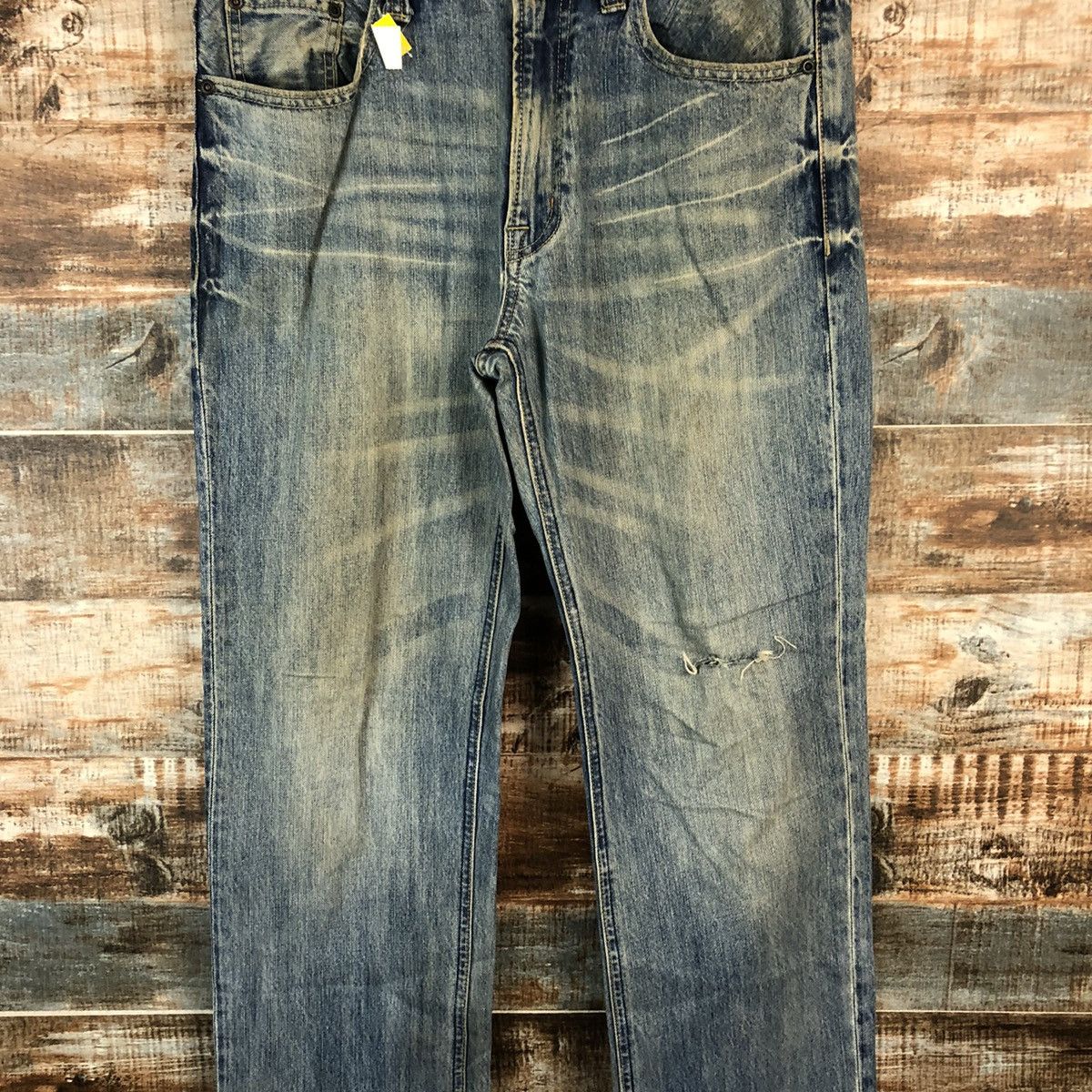 Japanese Brand DLL Navy Blue faded vintage Denim Pants #C206 Size US 32 / EU 48 - 5 Thumbnail