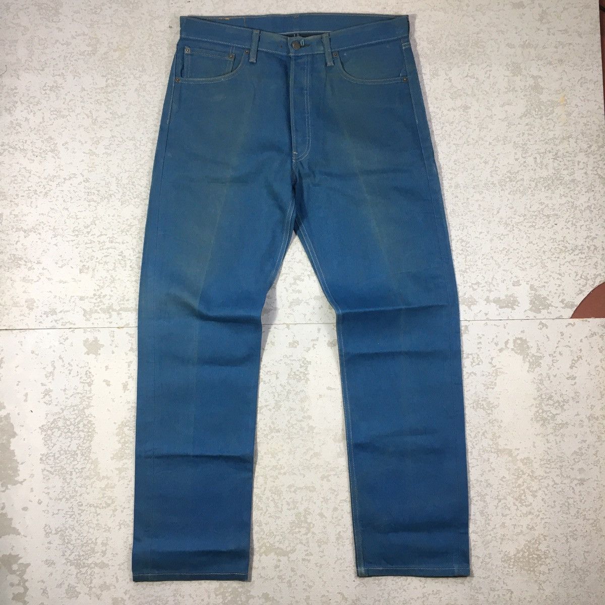 Levi's × Vintage Levis 501 Blue Denim Pant bdp0006 Size US 35 - 1 Thumbnail