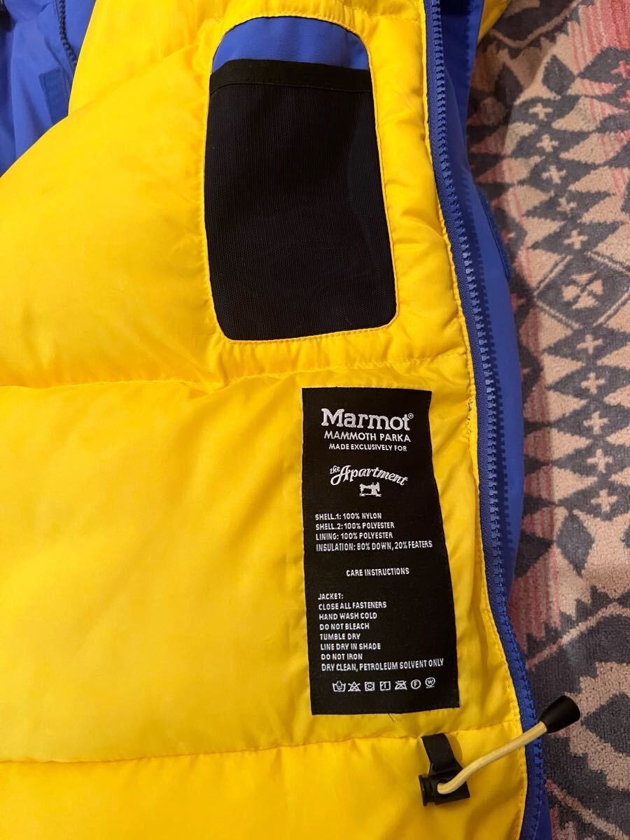 Marmot Marmot × the Apartment / MAMMOTH PARKA / BLUE × YELLOW XXL Size US XXL / EU 58 / 5 - 9 Thumbnail