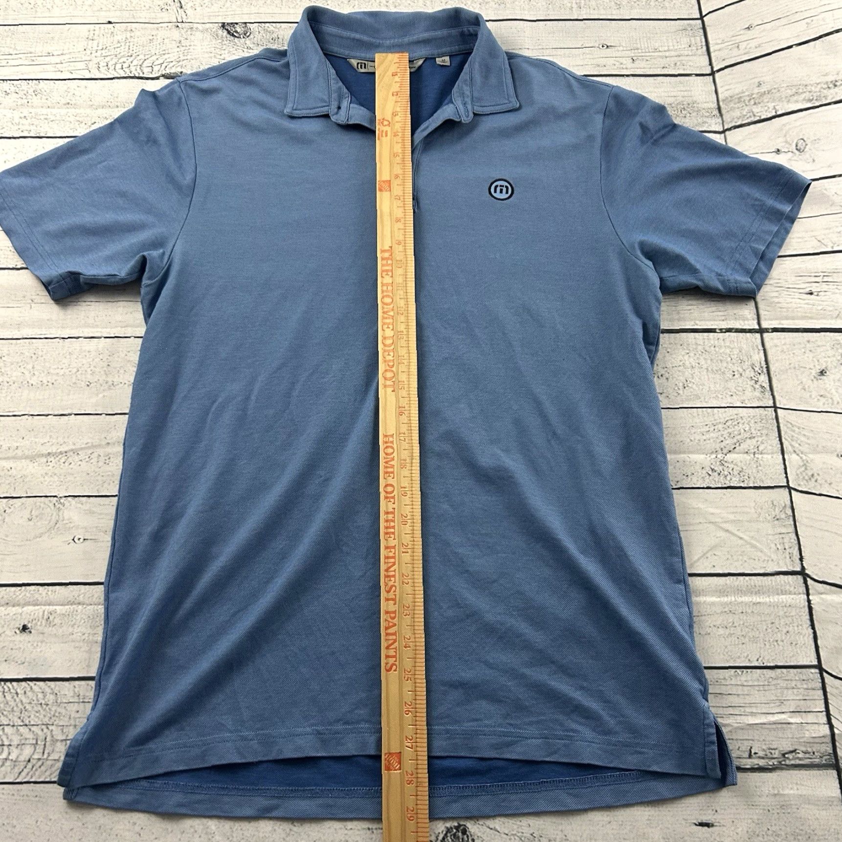 TravisMathew Travis Mathew Short Sleeve Golf Polo Shirt Men's Medium Blue Shirt Size US M / EU 48-50 / 2 - 4 Thumbnail