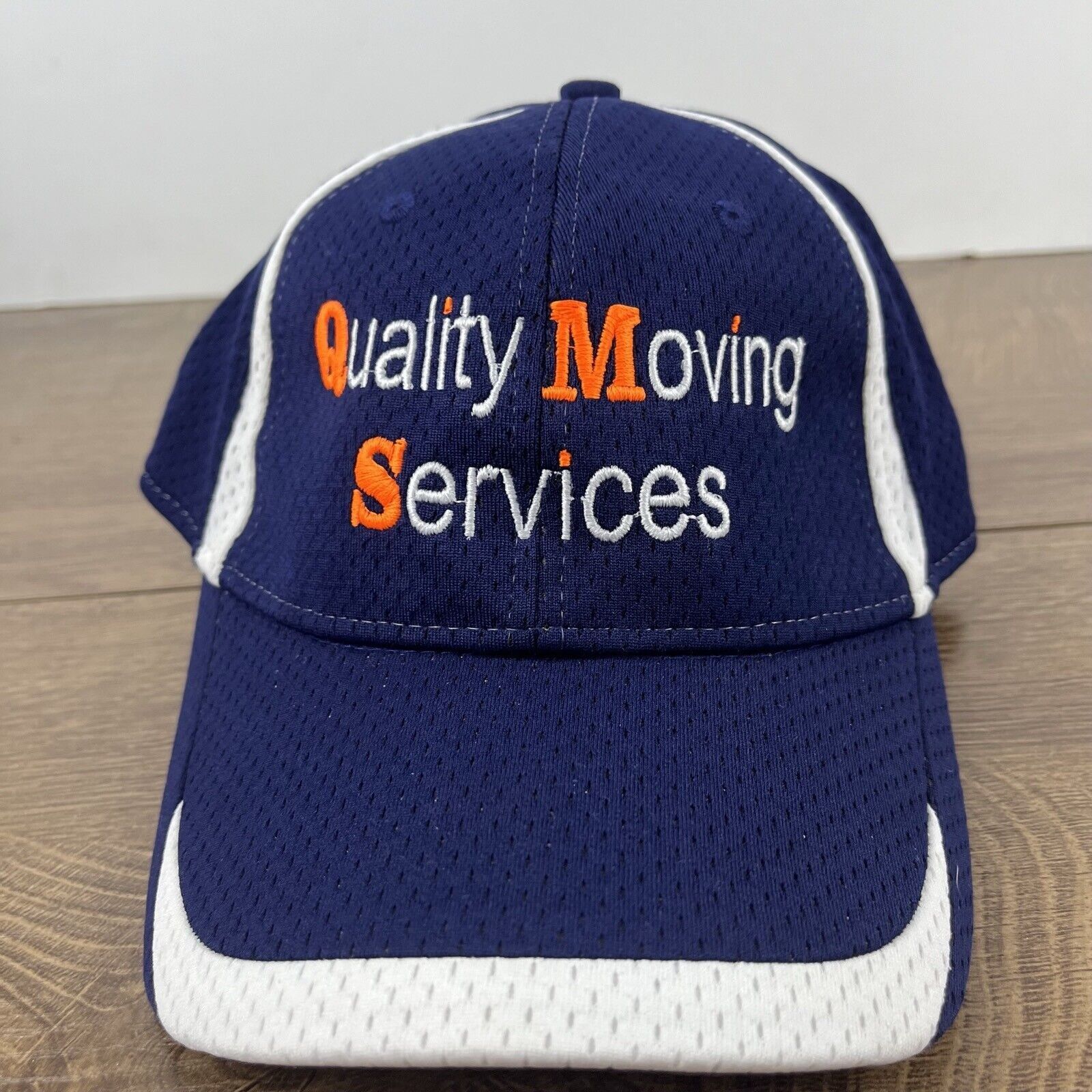 Other QMS Hat Quality Moving Services Hat Blue Cap Adjustable Blue Size ONE SIZE - 6 Thumbnail
