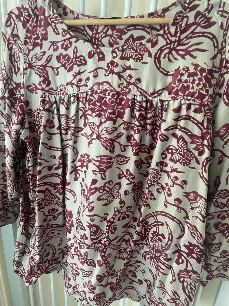Dries Van Noten Dries Van Noten size:38 Silk printed top Size S / US 4 / IT 40 - 4 Thumbnail