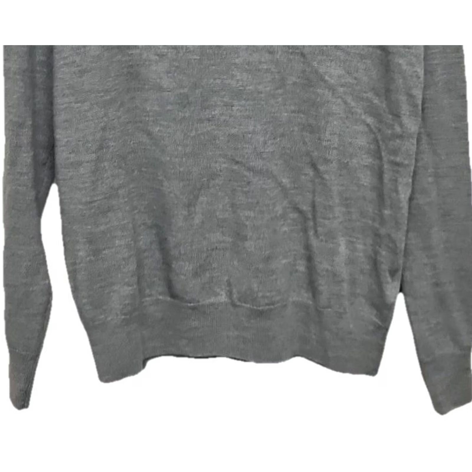 Christian Lacroix Christian Lacroix Sweater 100% Merino Wool Gray Solid Long Sleeve Zipper Pullover Unisex Adults Small/Medium Size S / US 4 / IT 40 - 3 Thumbnail