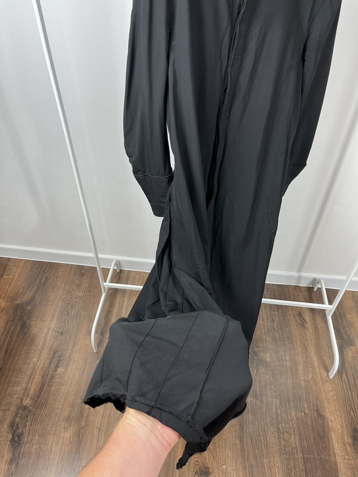 Vintage Antique Vintage Black Long Robe Coat Hidden Placket Size US M / EU 48-50 / 2 - 12 Thumbnail