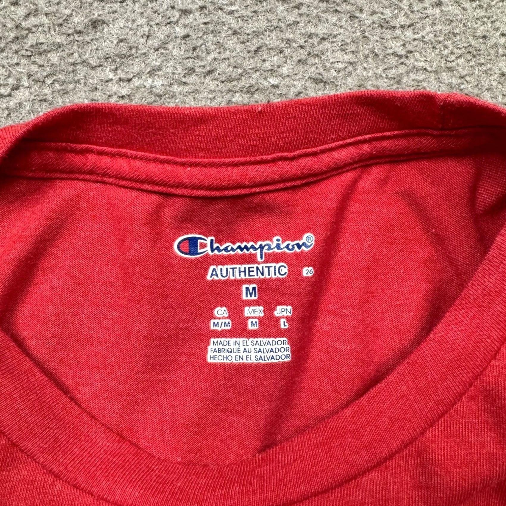 Champion Champion Wisconsin Badgers Mens Shirt Red Medium Short Sleeve Football NCAA Size US M / EU 48-50 / 2 - 8 Thumbnail