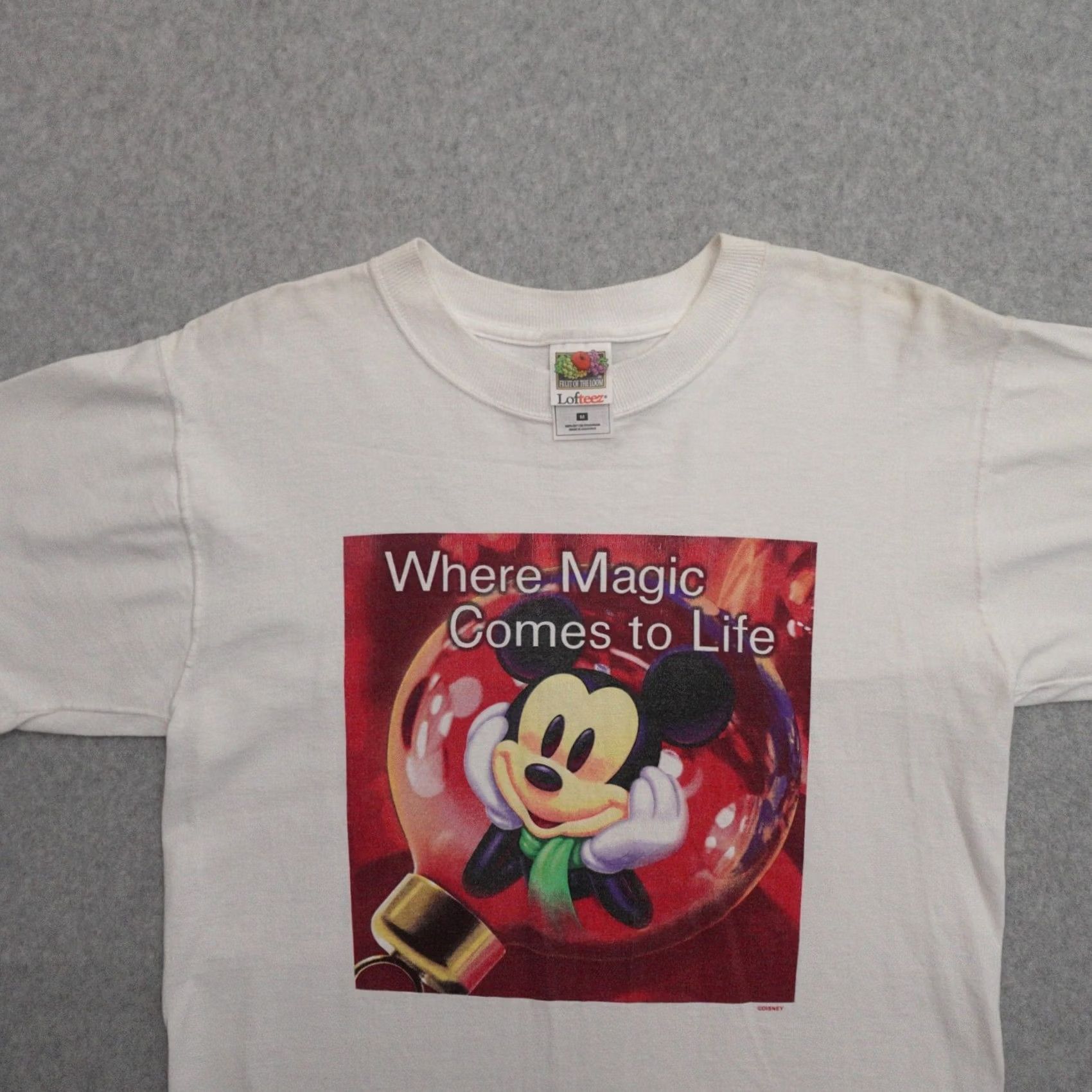 Disney VINTAGE Disney Tshirt Adult Medium Mickey Mouse 90s Where Magic Comes Size US M / EU 48-50 / 2 - 6 Thumbnail