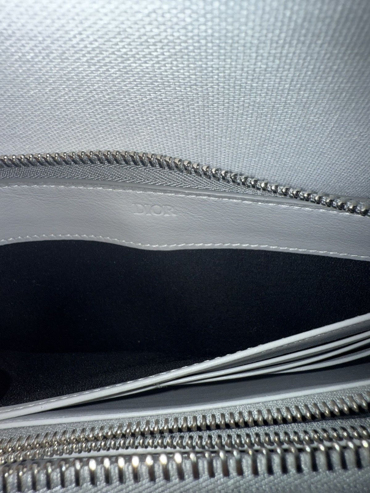 Dior CHRISTIAN DIOR GRAY CD DIAMOND CANVAS ZIPPED LONG WALLET Size ONE SIZE - 11 Thumbnail