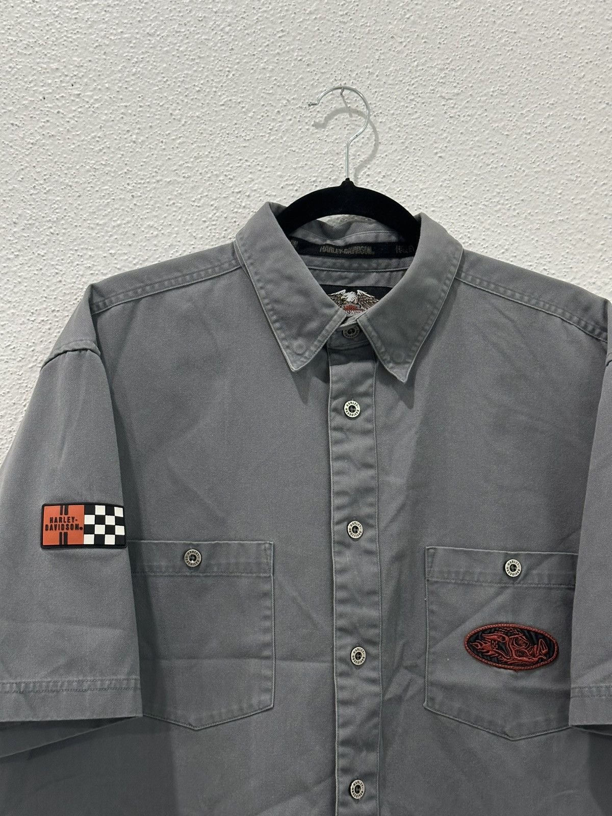 Harley Davidson Vintage Harley Davidson Motorcycle Hog Embroidered Mechanic Size US L / EU 52-54 / 3 - 4 Thumbnail