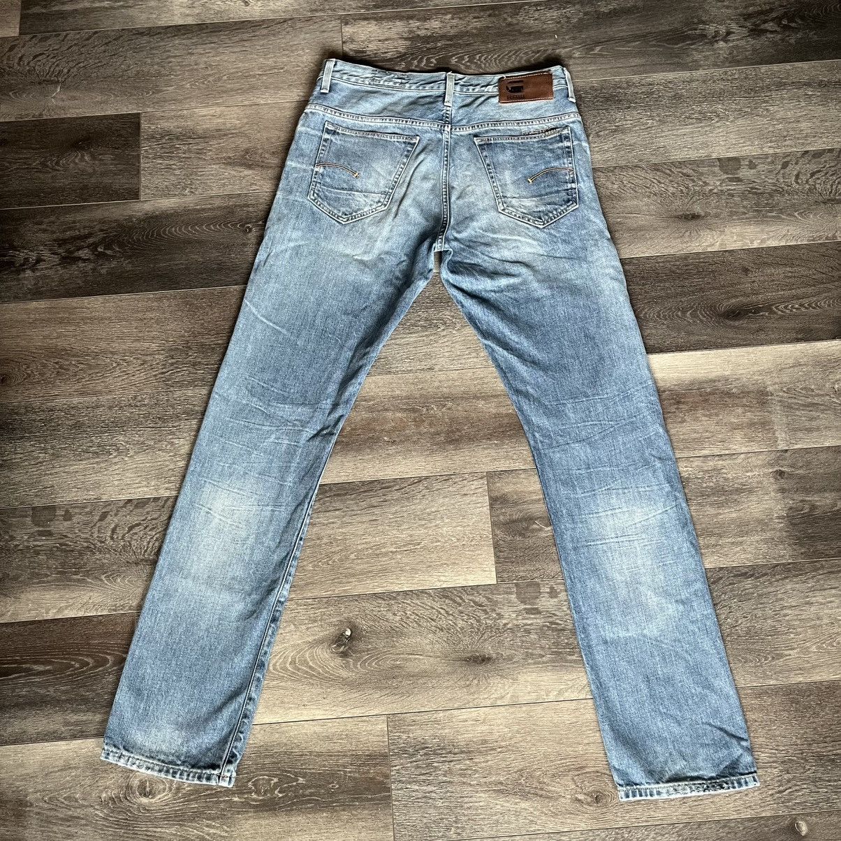 G-Star Vintage G-Star Raw 3301 Slim Straight Wash Denim Jeans 34x34 Size US 34 / EU 50 - 1 Thumbnail