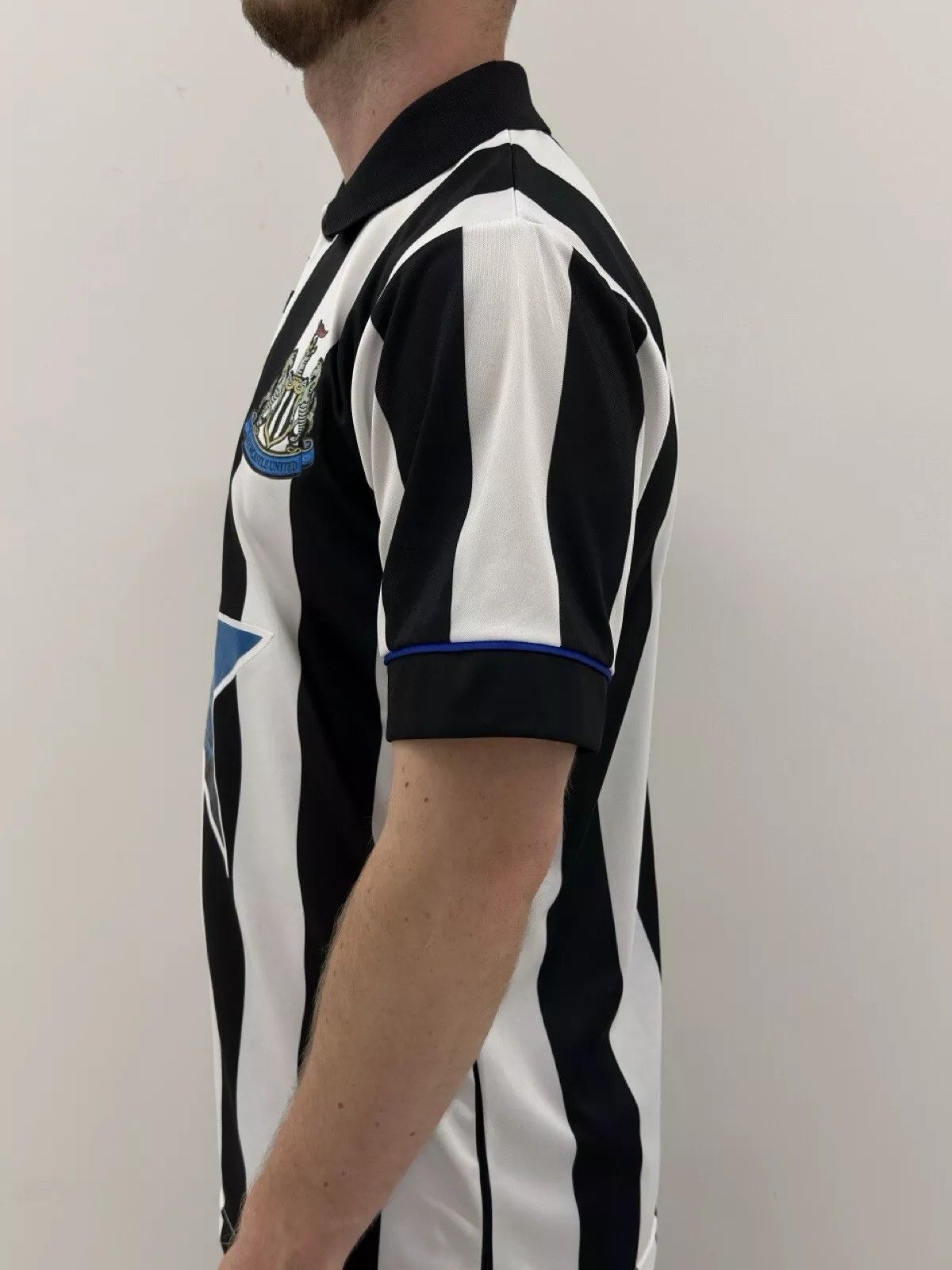 Vintage Newcastle United 1993 1995 Home Jersey Score Draw Soccer Size US M / EU 48-50 / 2 - 4 Thumbnail