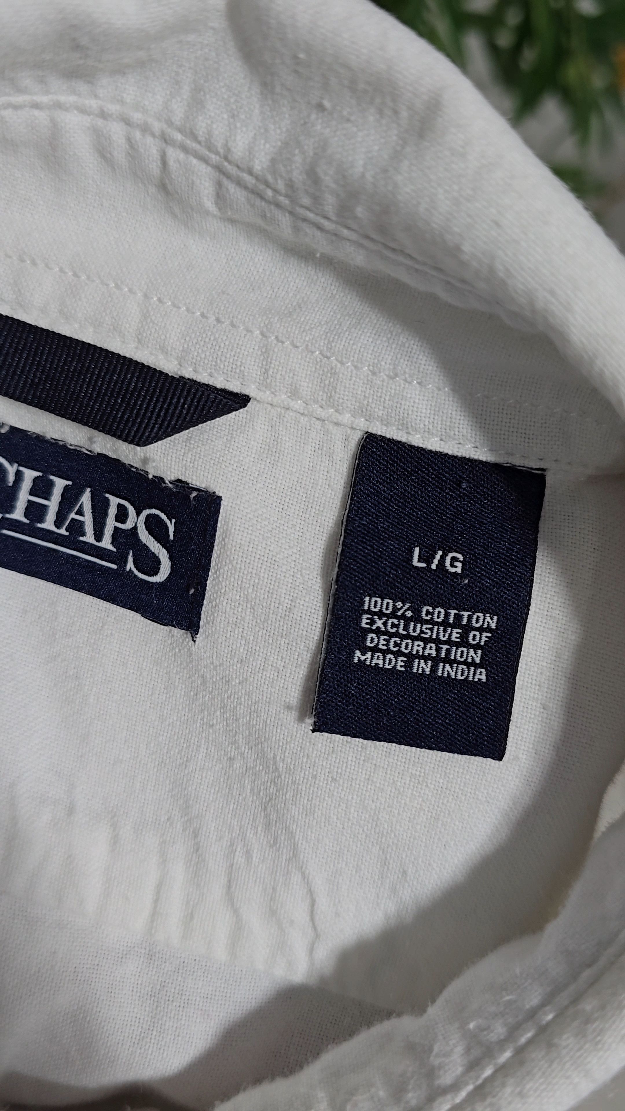 Chaps CHAPS RALPH LAUREN, vintage white cotton button-down shirt. Size US L / EU 52-54 / 3 - 11 Thumbnail
