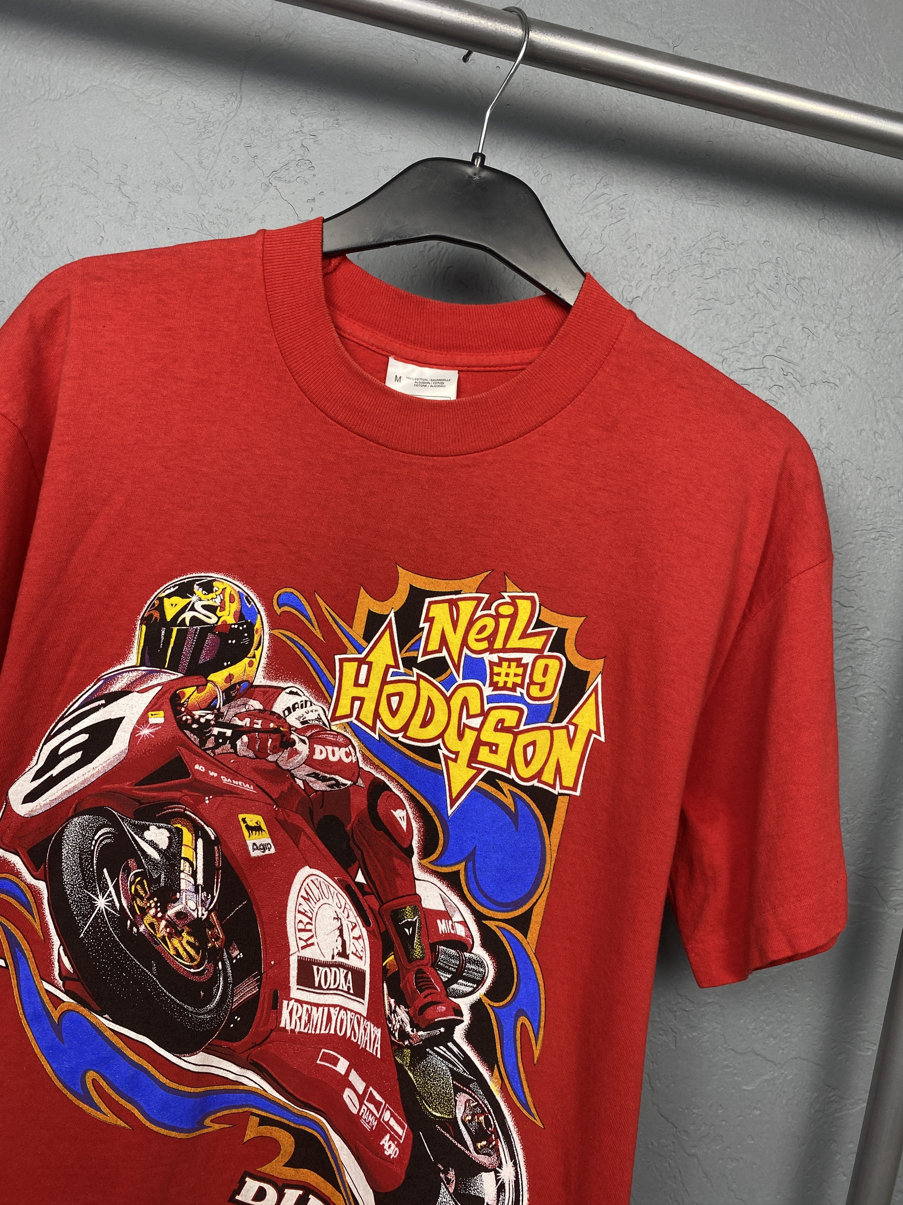 Ducati × Vintage Ducati Neil Hodgson Vintage Mens Crew Neck T-Shirt Size US M / EU 48-50 / 2 - 2 Thumbnail