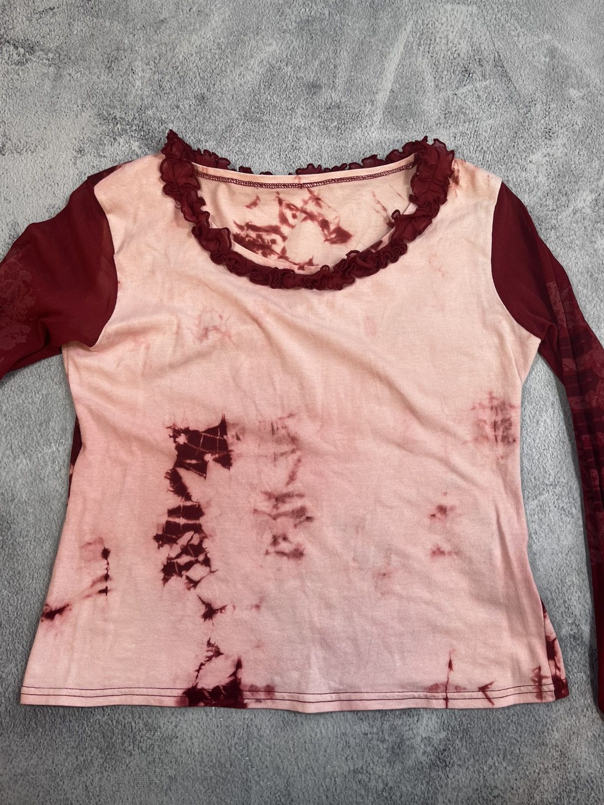 Other Vintage Y2K abstract all over blouse longsleeve Japanese Size XL / US 12-14 / IT 48-50 - 5 Thumbnail