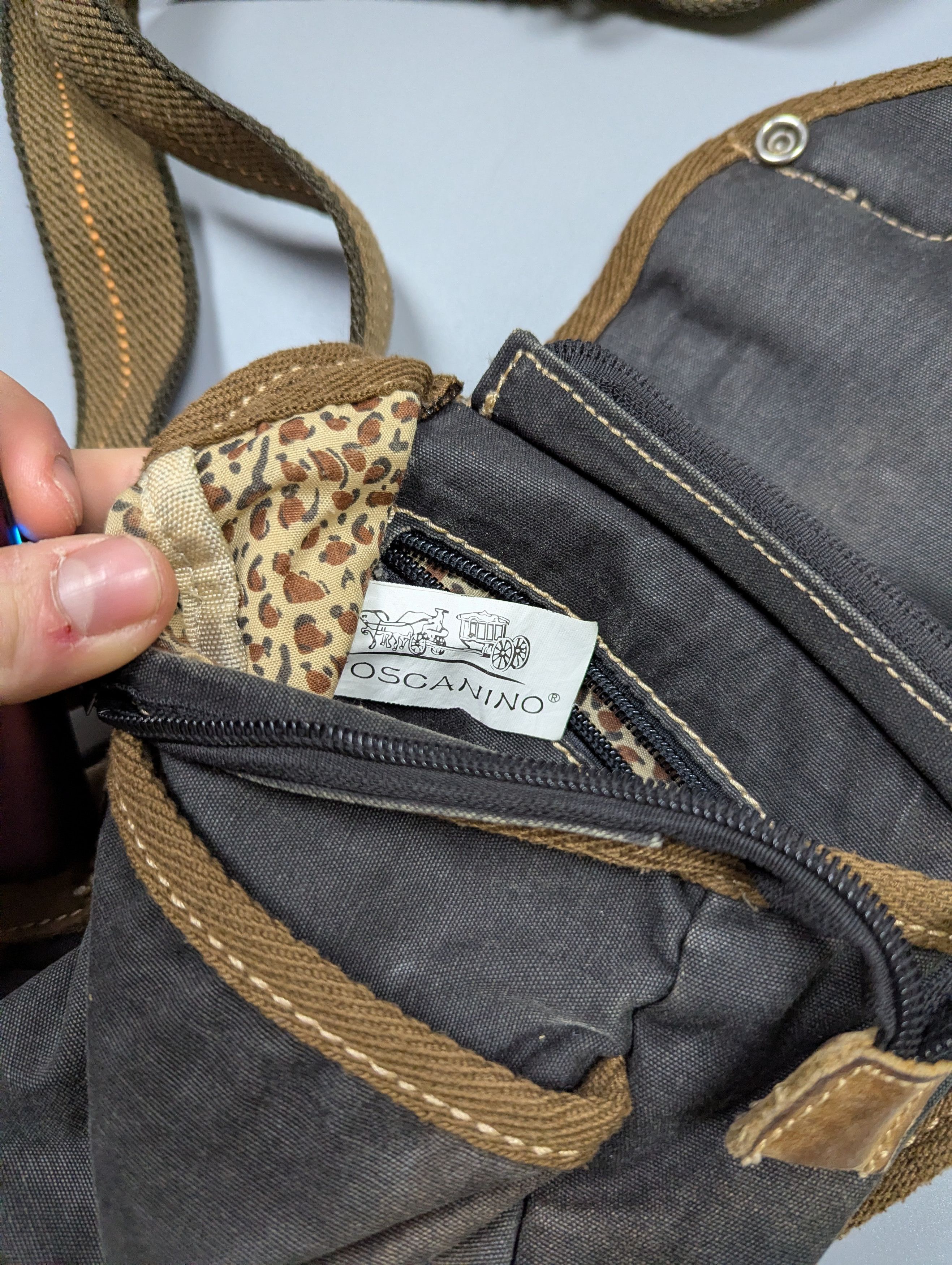 Vintage Toscanino VTG Italy Y2K Distressed Denim Crossbody Size ONE SIZE - 9 Thumbnail