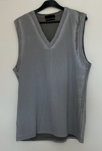 Alexander McQueen Alexander McQueen 2004 “Flaking-Paint” Archive Vest Gray Size US M / EU 48-50 / 2 - 2 Thumbnail
