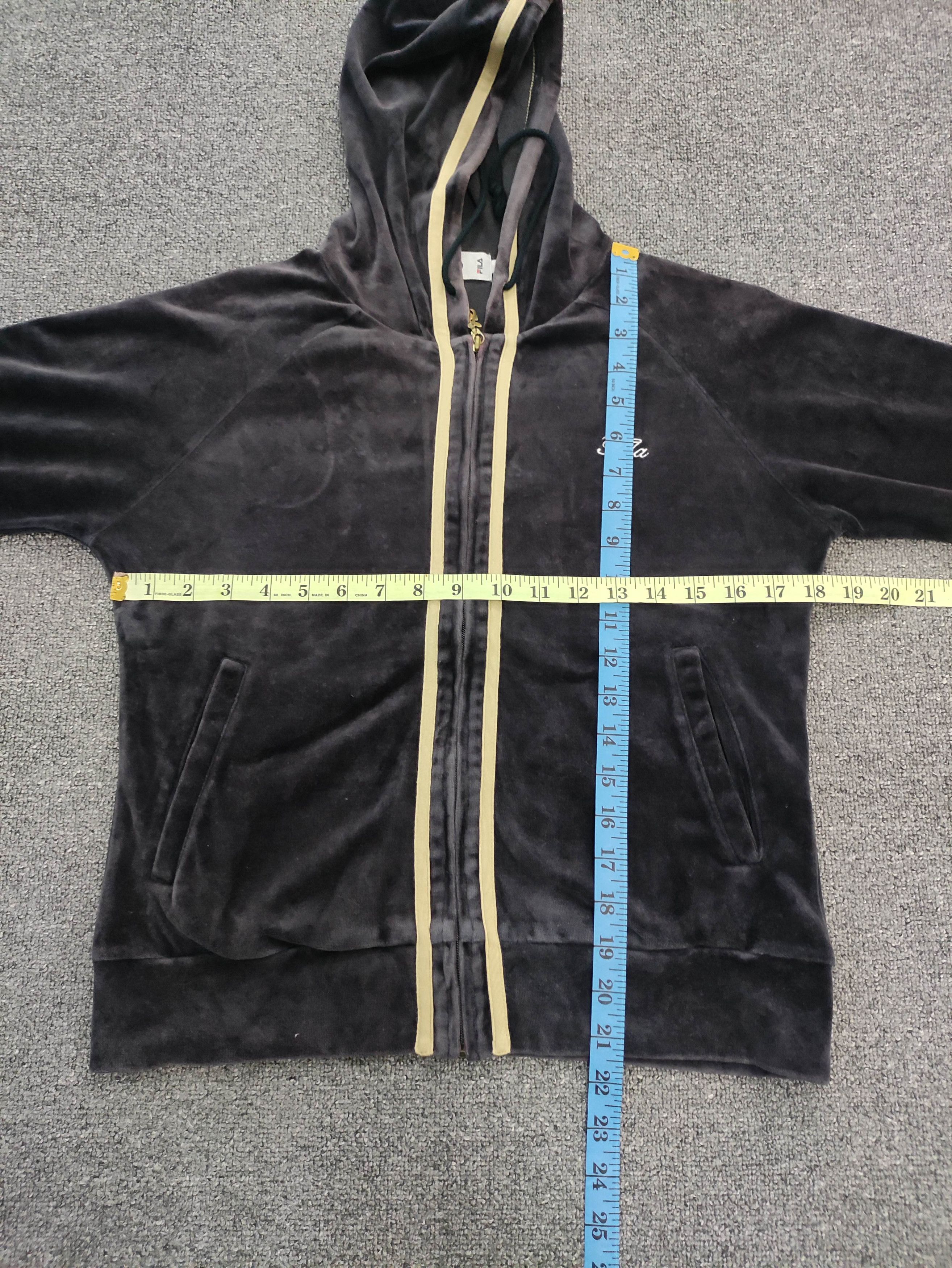 Fila Vintage Fila Velvet Pull Over Hoodie Sweater Zipper Size L / US 10 / IT 46 - 13 Thumbnail