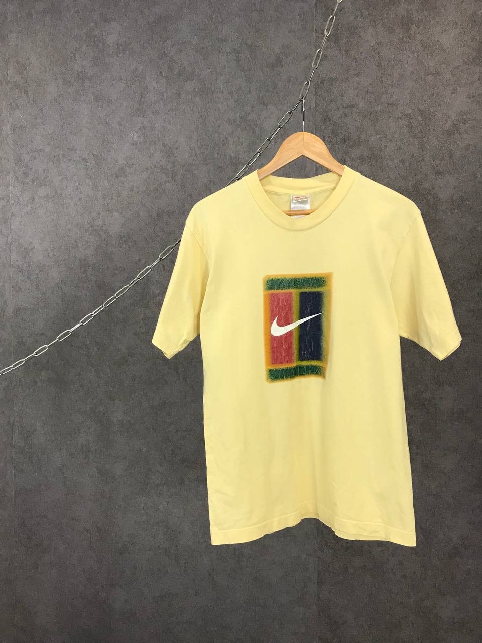 Nike × Vintage Nike Court vintage swoosh big logo tee Size US S / EU 44-46 / 1 - 1 Thumbnail