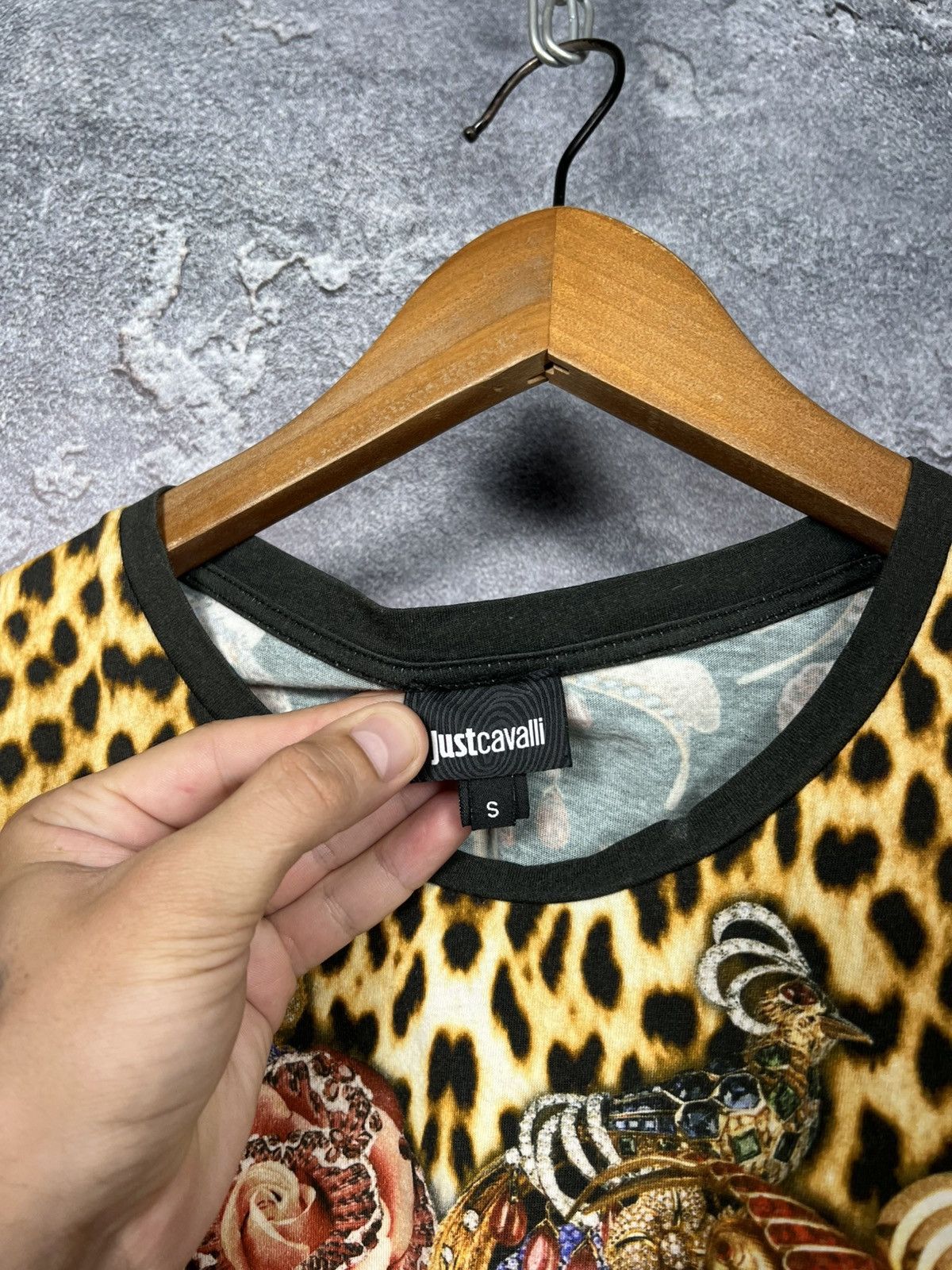 Just Cavalli Vintage Just Cavalli Leopand/Floral Print T-shirt Tee Size S / US 4 / IT 40 - 8 Thumbnail