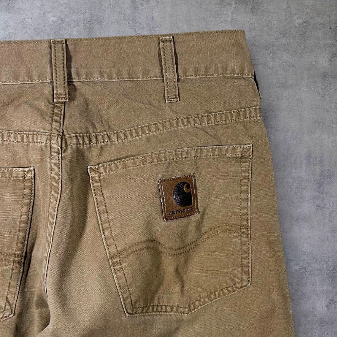Carhartt Carhartt Brown Skater Straight Leg Chino Trousers 28W Women 28 Regular 28.5" Waist 28" Inseam Brown Button Fly Pants Size 28" / US 6 / IT 42 - 4 Thumbnail