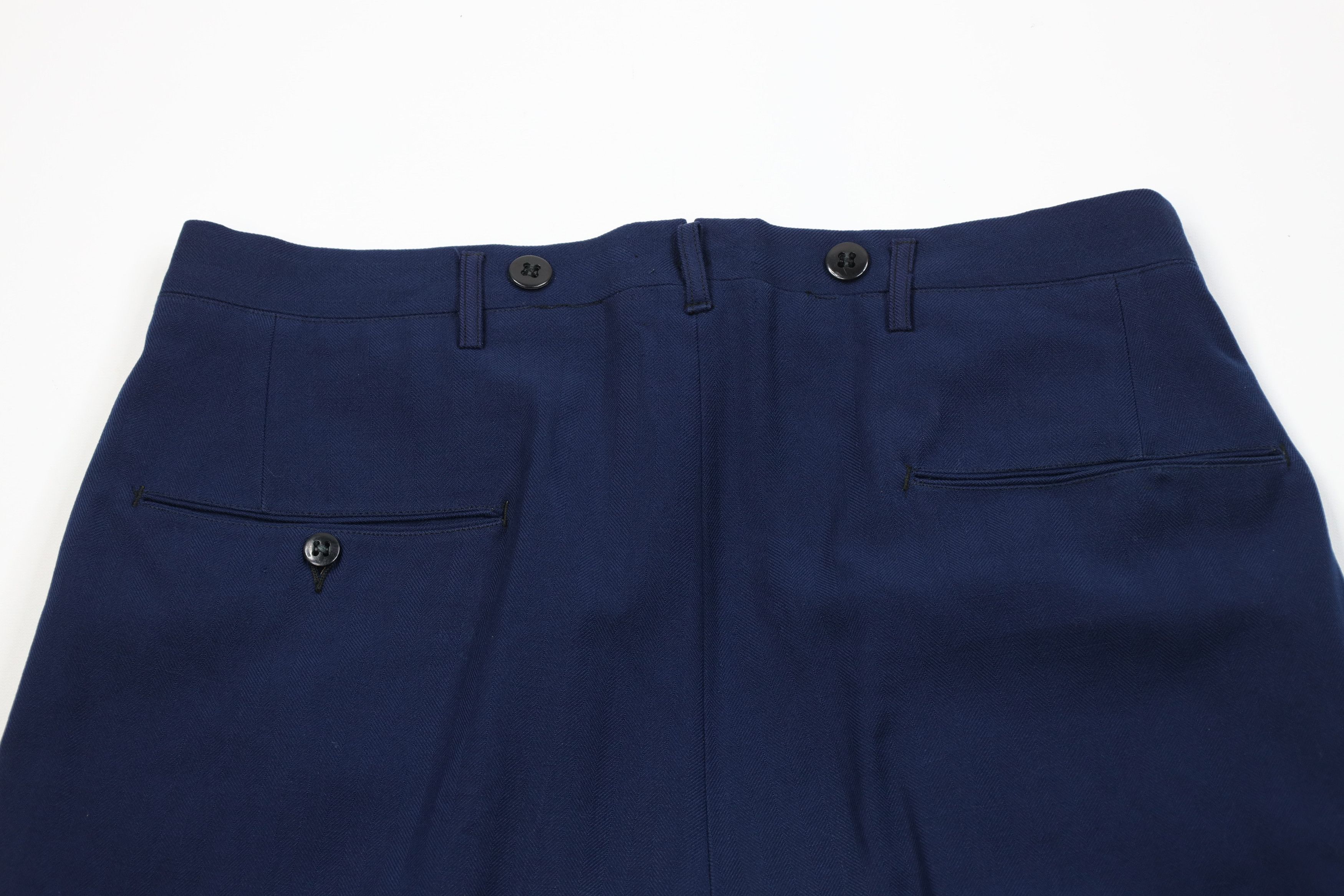 Vintage Vintage 50s Hollywood Regency Gabardine Herringbone Pants Size US 32 / EU 48 - 11 Thumbnail