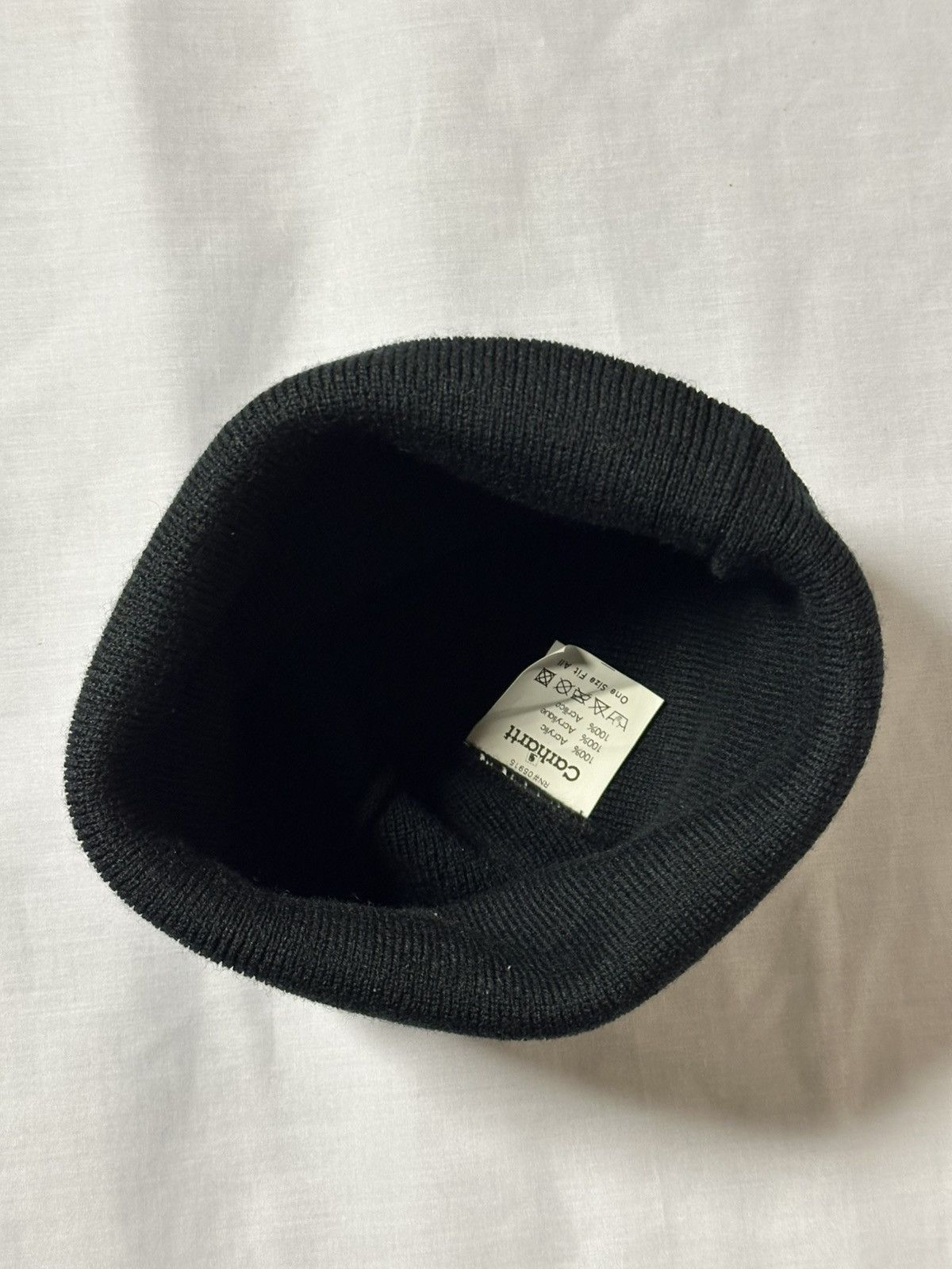 Carhartt Carhartt striped black and gray knit winter beanie hat. Size ONE SIZE - 6 Thumbnail