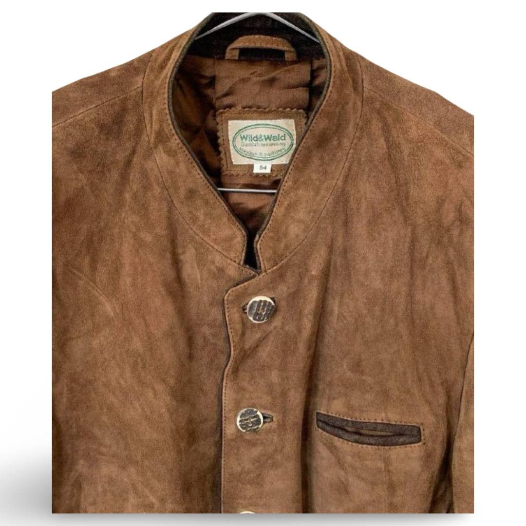 Leather Leather Trachten JKT 'Wild Wald' #1022 Size US L / EU 52-54 / 3 - 2 Thumbnail