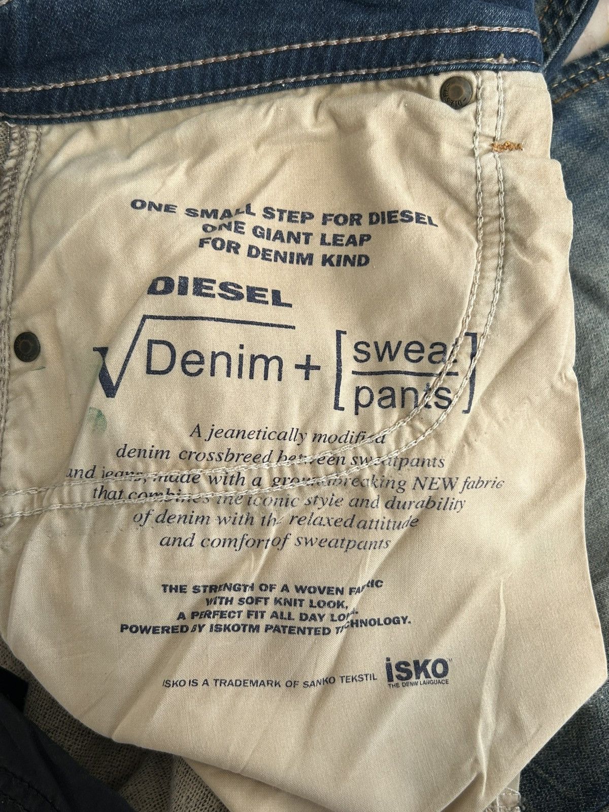 Diesel Diesel Biker Sweat Denim Pants Size US 30 / EU 46 - 11 Thumbnail