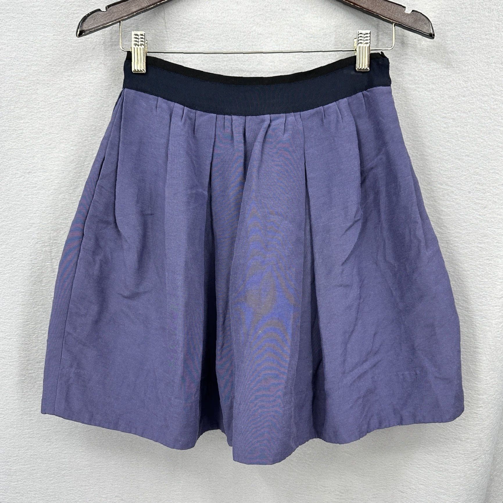 3.1 Phillip Lim 3.1 Phillip Lim A-Line Skirt Womens 4 Blue Pockets Circe Quiet Lux City Pinup Skirt Short Pleated Lined Raised: Mid Rise Size 27" / US 4 / IT 40 - 2 Thumbnail