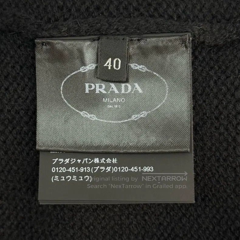 Prada Prada Black triangle high-necked cashmere dress Size S / US 4 / IT 40 - 7 Thumbnail
