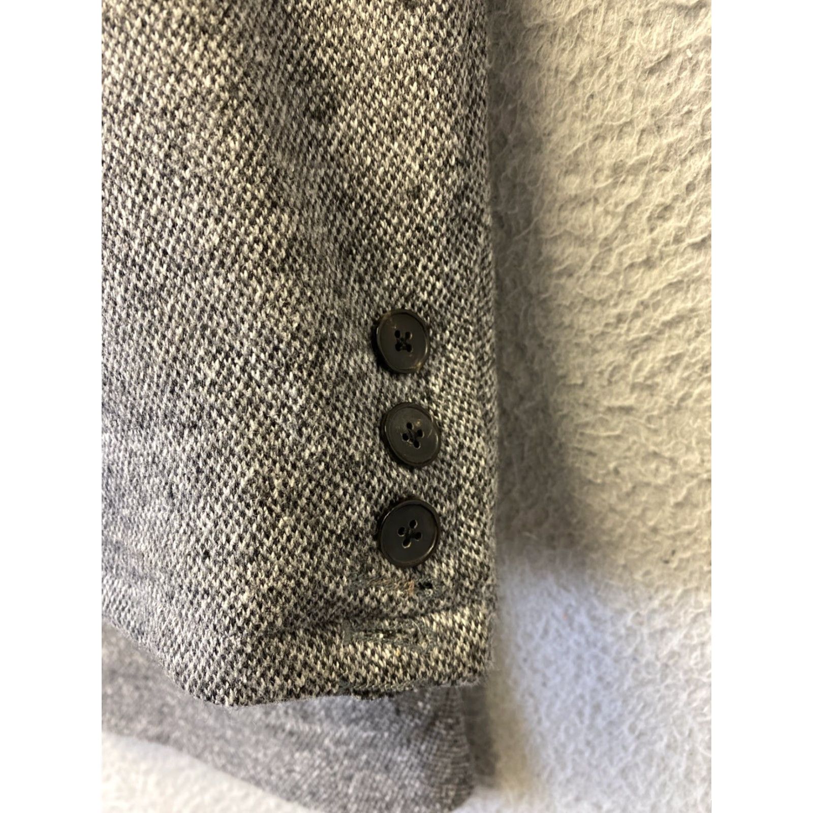 Banana Republic Banana Republic Men's Blazer 44R Gray Wool Cotton Slim Fit Two-Button Sport Coat Size US XXL / EU 58 / 5 - 4 Thumbnail