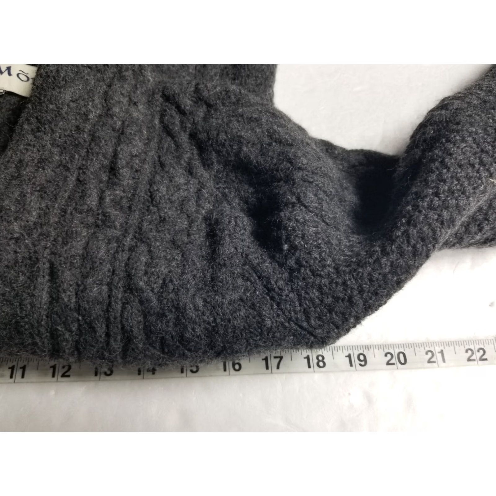 Vintage Aran Mor Sweater Women Small Merino Wool Heavy Gray Cable Knit Full Zip Pockets Collared 100% Merino Ireland Modern Outdoor Classic Womens Size S / US 4 / IT 40 - 4 Thumbnail