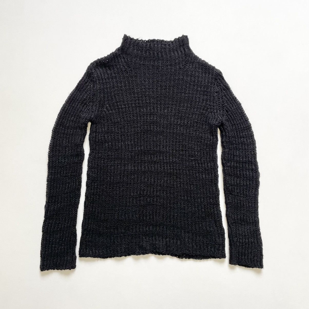 Dries Van Noten ‘Milla’ Black Cobweb Weave Sweater Size US M / EU 48-50 / 2 - 1 Thumbnail