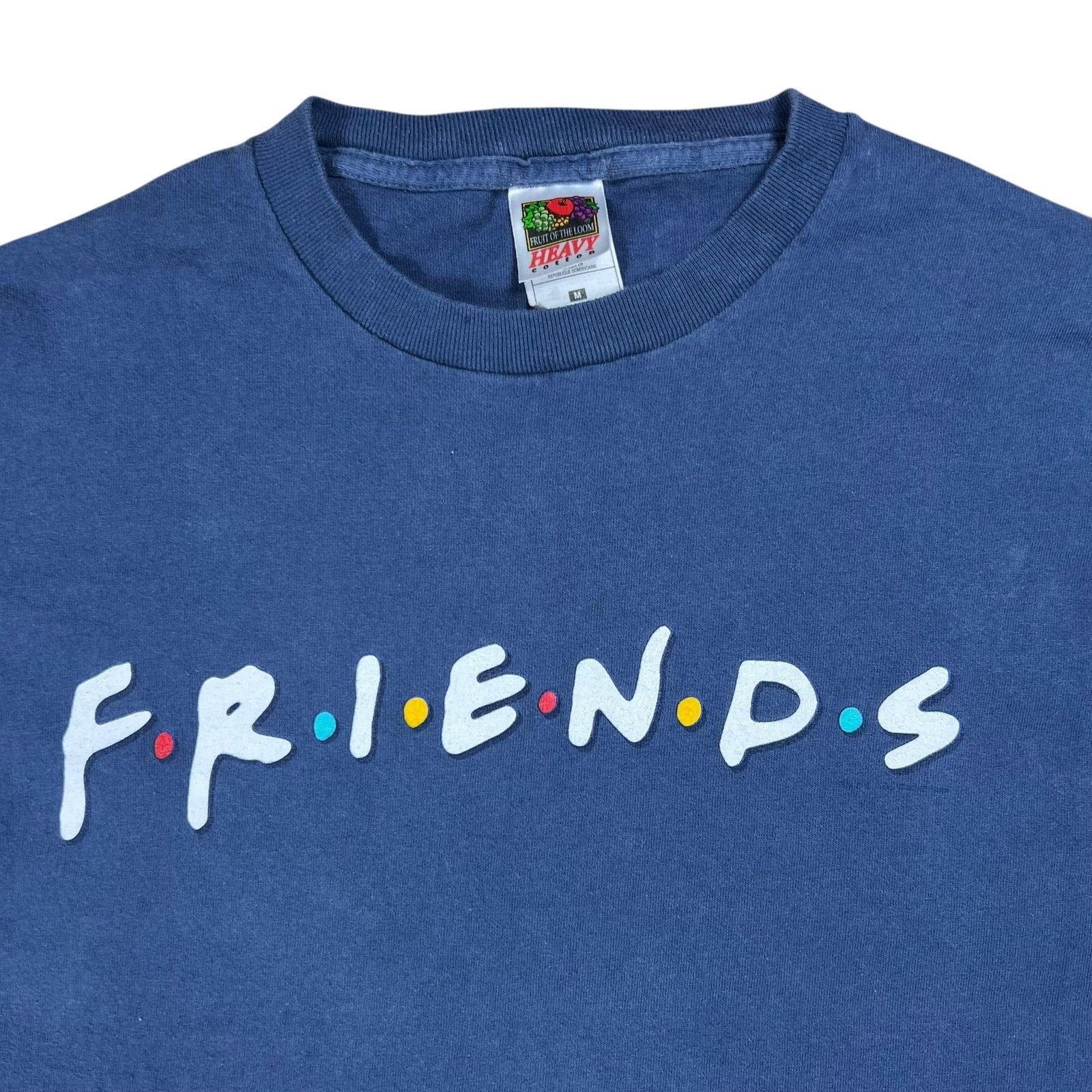 Fruit Of The Loom × Vintage Vintage 90s FRIENDS spell out TV show faded tee (M) Size US M / EU 48-50 / 2 - 2 Thumbnail