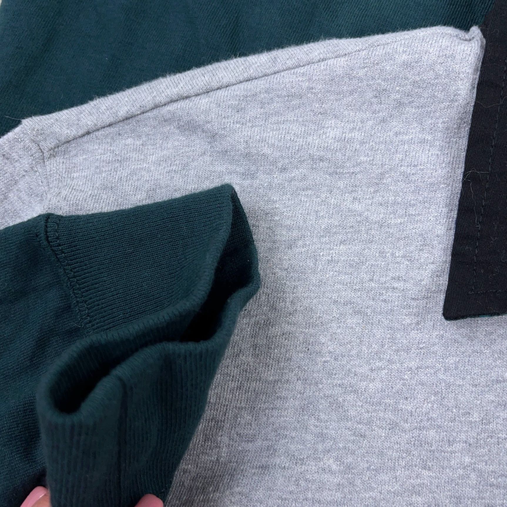 Chaps Chaps Shirt Men L Green Gray Colorblock Long Sleeve Polo Rugby 90s Retro Mens Size US L / EU 52-54 / 3 - 4 Thumbnail