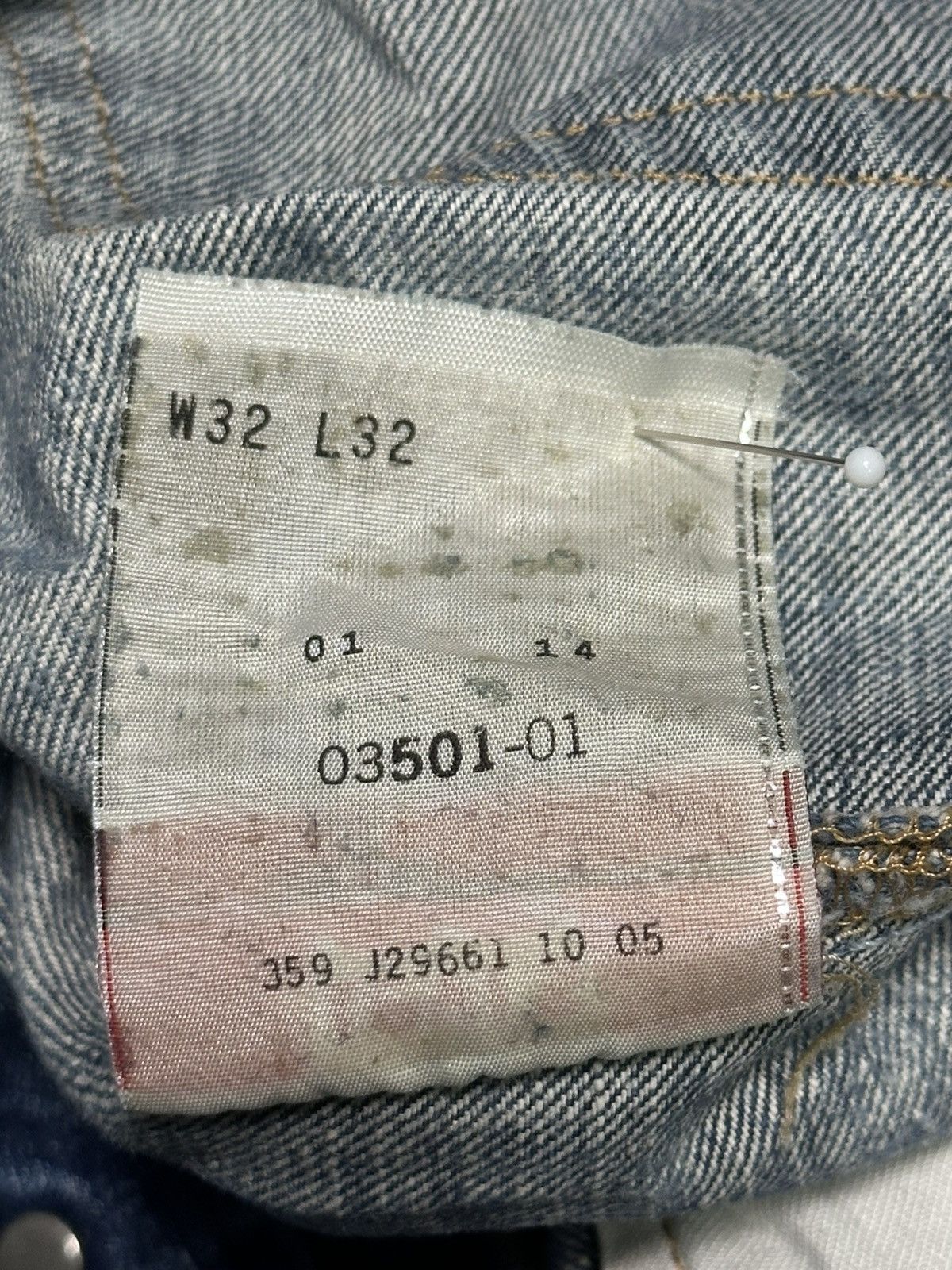 Levi's Levis 501 Vintage Distressed Straight Jean Faded Wash Size US 32 / EU 48 - 13 Thumbnail