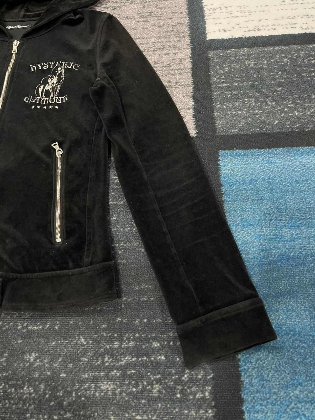 Hysteric Glamour 📌Binding Offer📌 HYSTERIC GLAMOUR VELVET HOODIE JACKET Size XS / US 0-2 / IT 36-38 - 12 Thumbnail