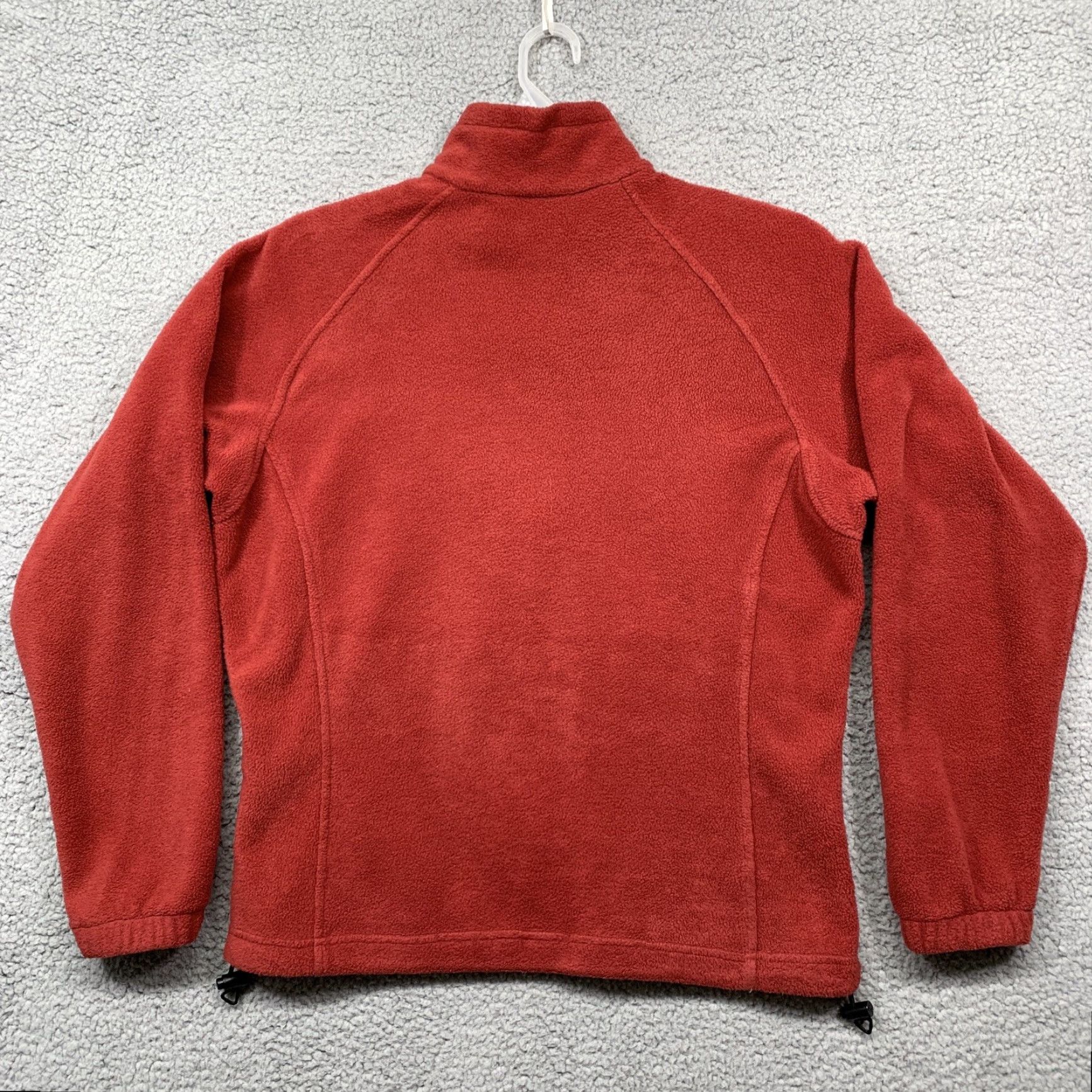 Vintage Columbia Fleece Jacket Womens Full Zip M Orange/Red Zip Pockets Side Pull Cords Size M / US 6-8 / IT 42-44 - 4 Thumbnail