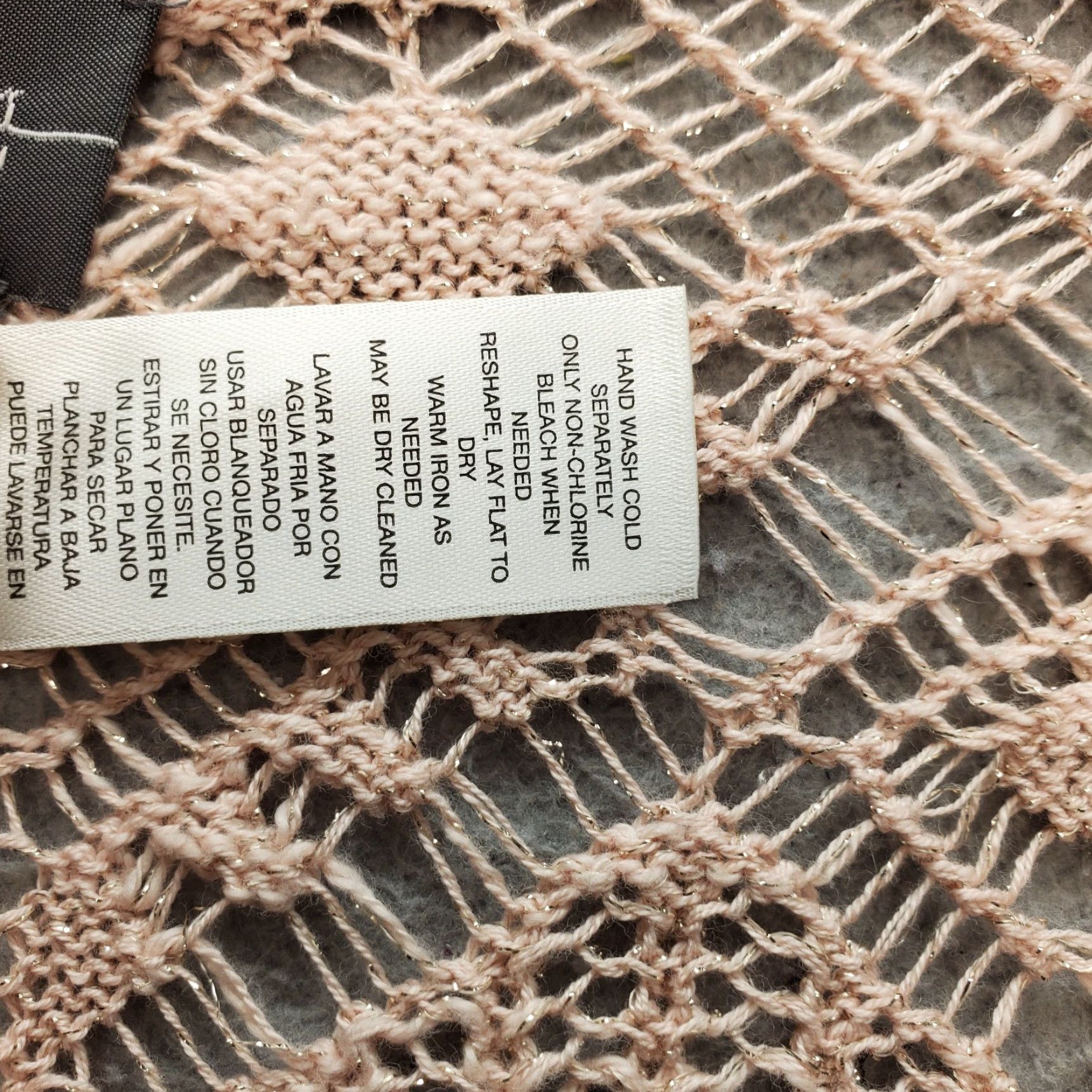 Vintage Chico's Traveler Cardigan Womens L/XL Brown Crochet Knit Sleeveless Open Front Size L / US 10 / IT 46 - 7 Thumbnail