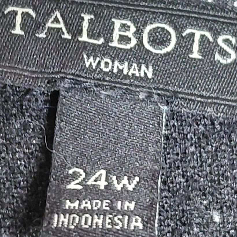 Talbots Talbots Woman Plus Gray Knit Dress Knee Length 3/4 Sleeve Size 24W Women Shift Dress Casual Workwear Mens Womens? Size 4XL / US 24-26 - 3 Thumbnail