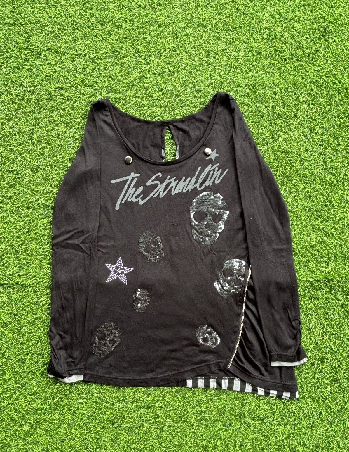 If Six Was Nine Y2k Maison Gilfy Skull Ifsixwasnine Punk Style Longsleeve Size M / US 6-8 / IT 42-44 - 1 Thumbnail