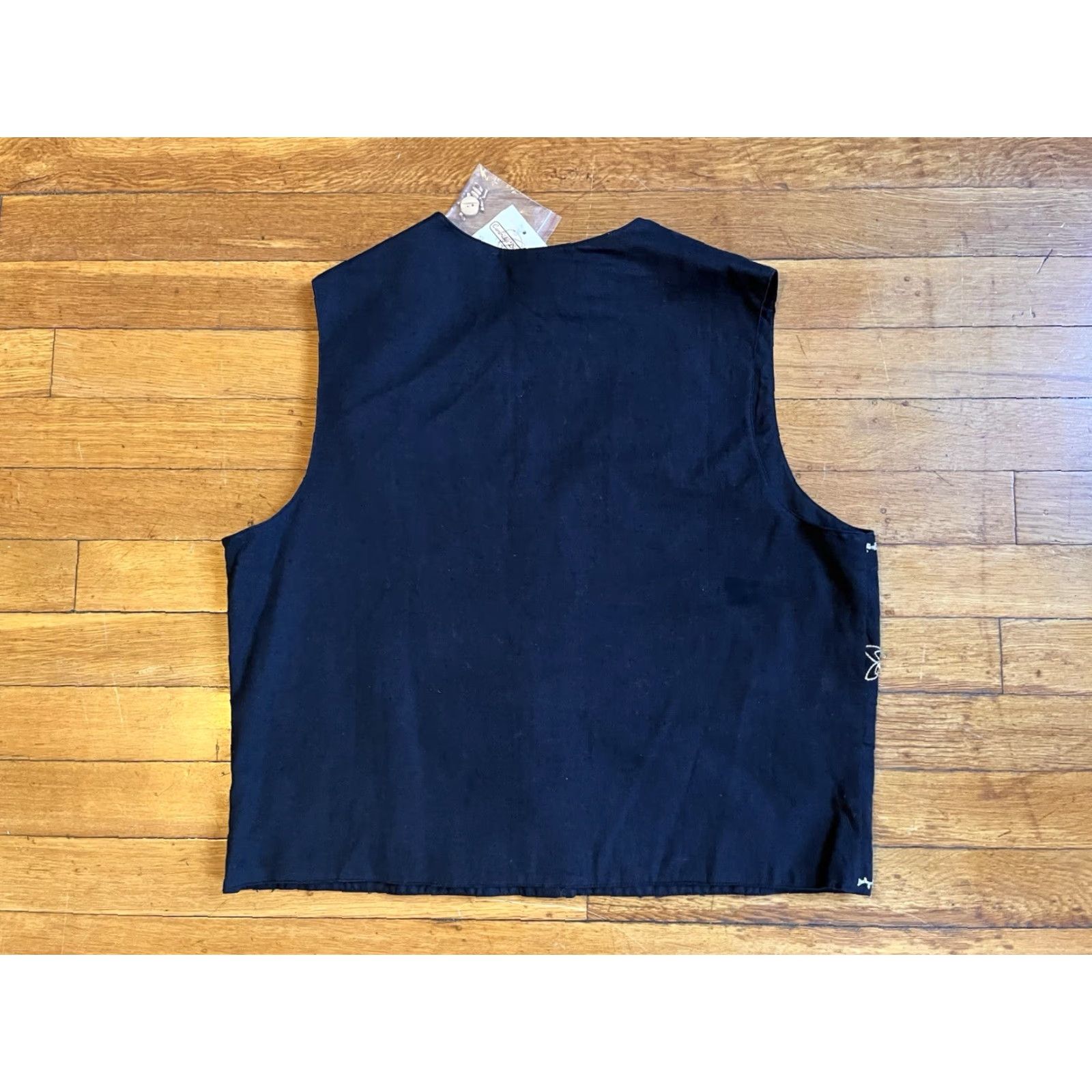 Vintage VINTAGE Cambridge Dry Goods Vest Women’s Large Black Beaded Star Size L / US 10 / IT 46 - 7 Thumbnail