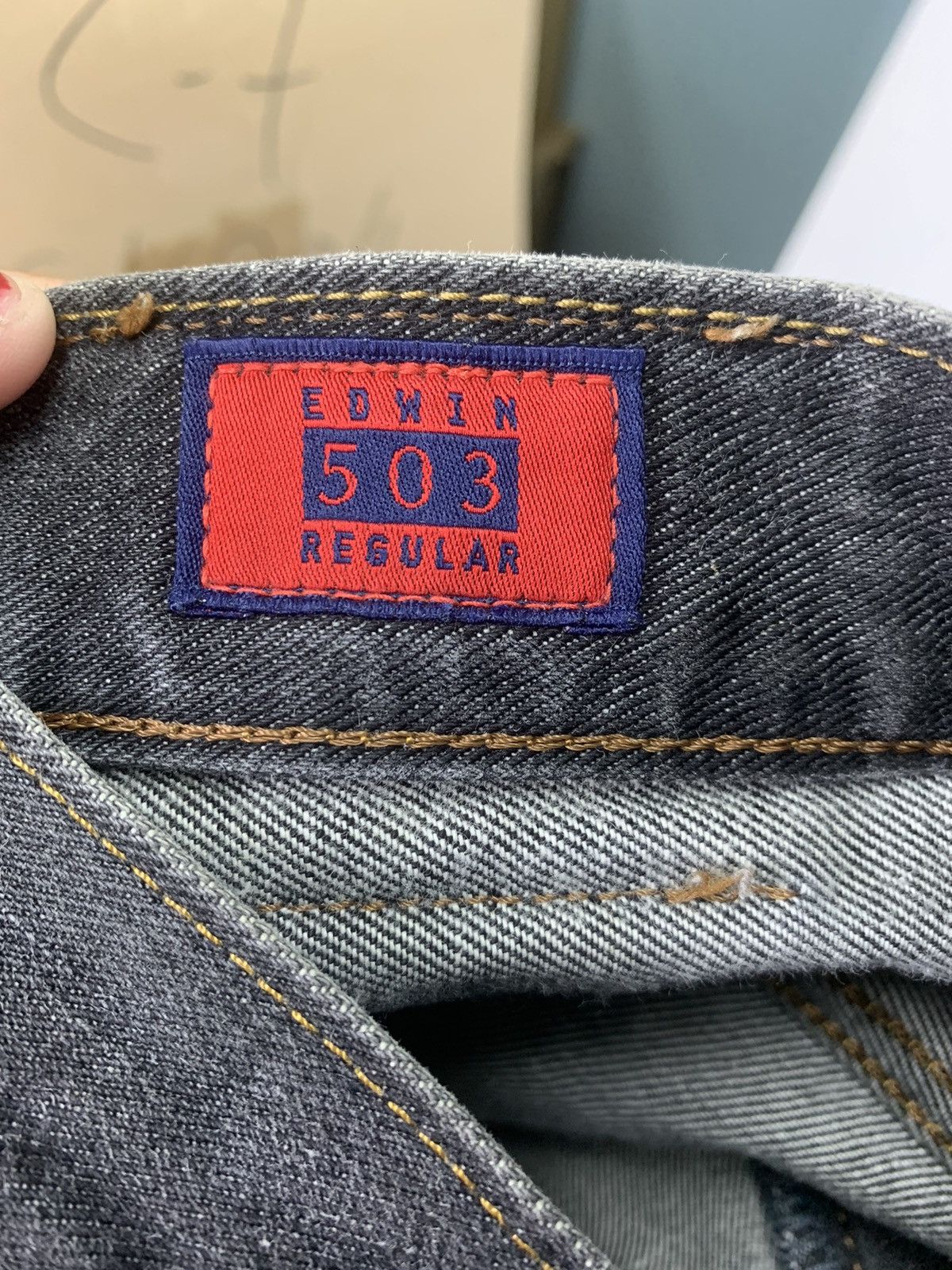 Edwin × Vintage Vintage Edwin black jeans Size US 30 / EU 46 - 17 Thumbnail