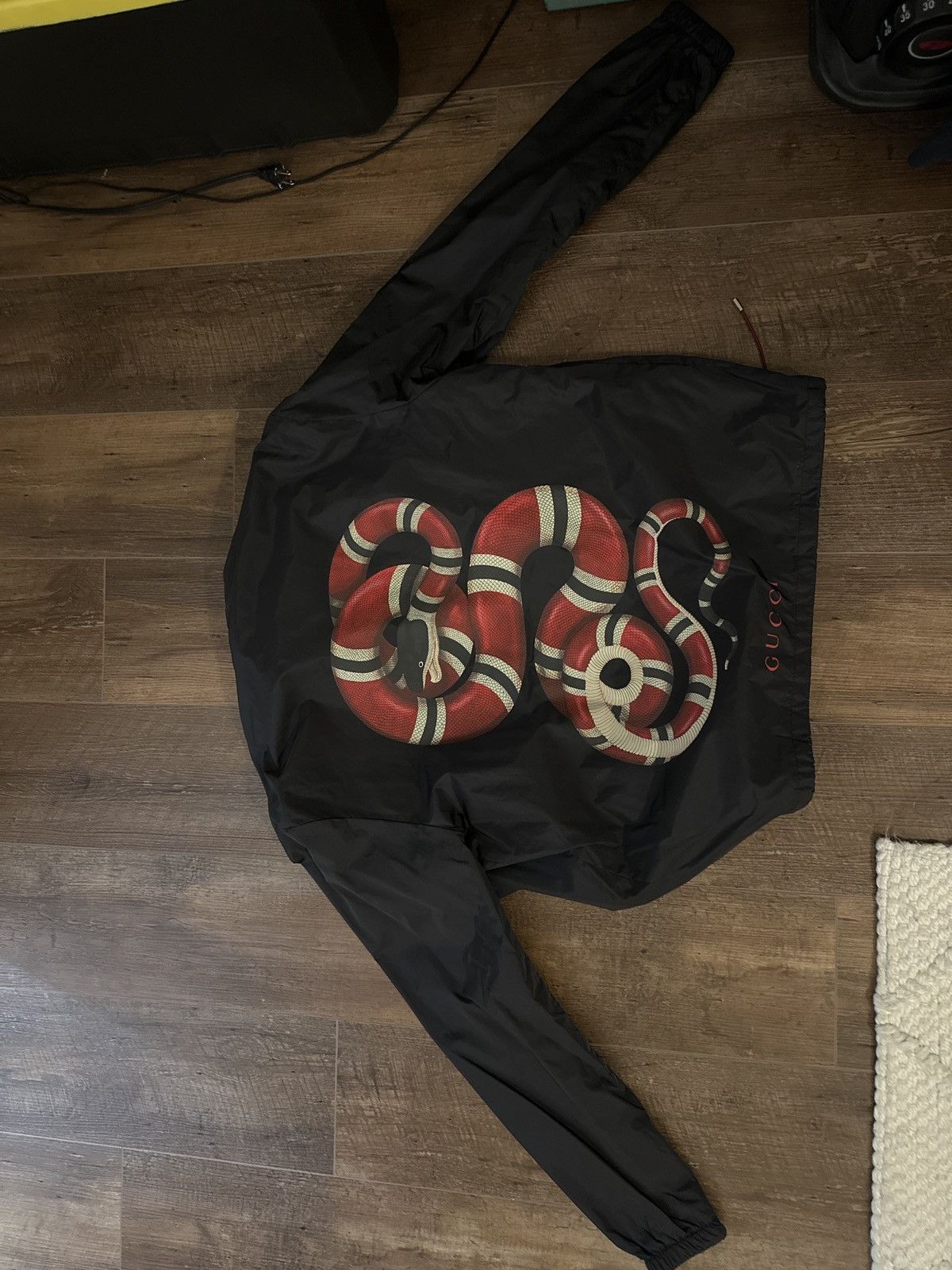 Gucci Snake Print Bomber Jacket Size US M / EU 48-50 / 2 - 8 Thumbnail