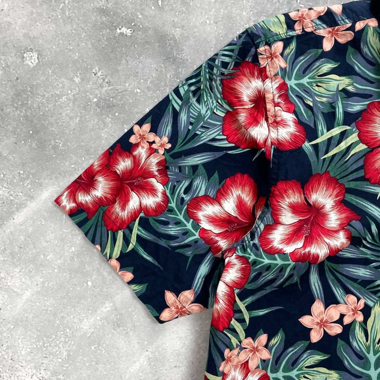 Penfield Penfield Hawaiian Short Sleeve Shirt Green/ Red Size M Size US M / EU 48-50 / 2 - 5 Thumbnail
