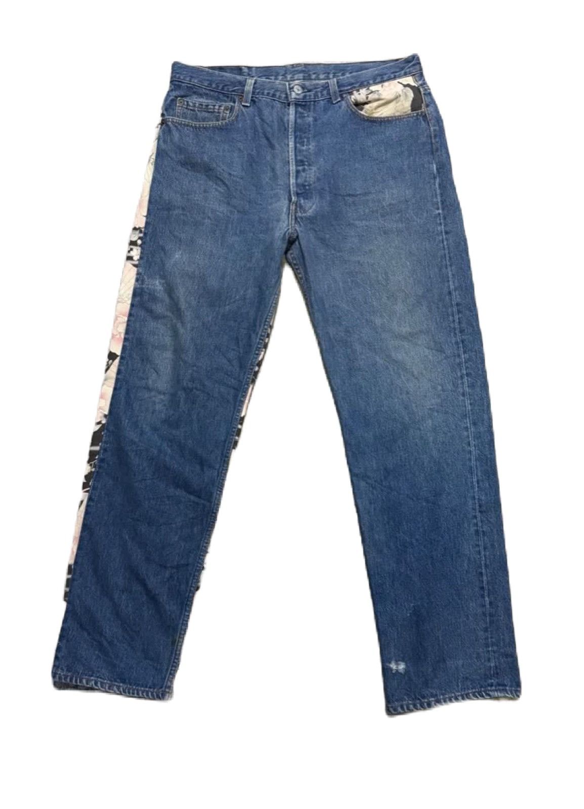 Levi's Levis Design Japanese Reworked Exclusive Art Kimono Style Size US 38 / EU 54 - 2 Thumbnail