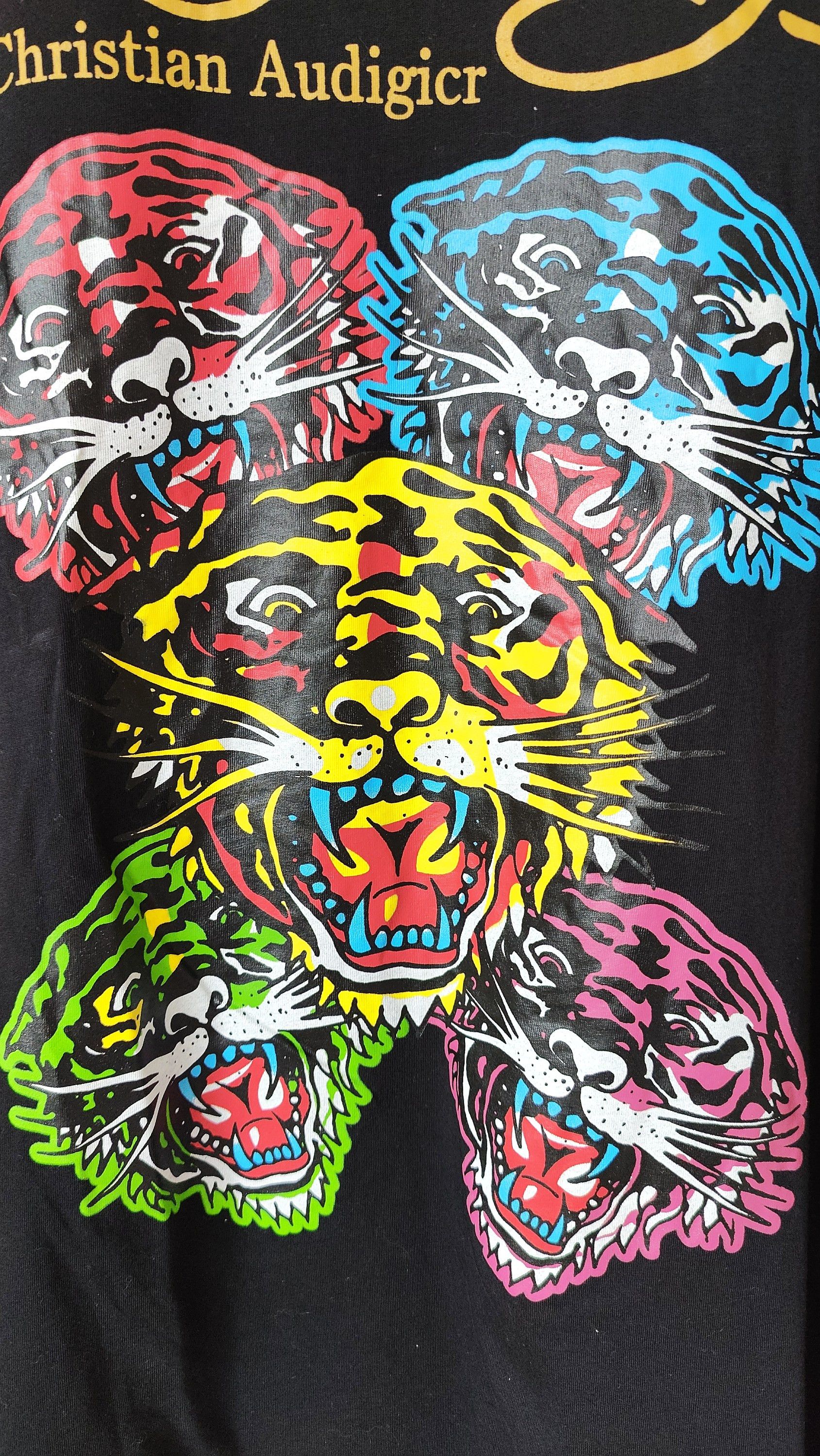 Ed Hardy Ed Hardy x Christian Audigier Five Tigers Tshirt Size US L / EU 52-54 / 3 - 7 Thumbnail