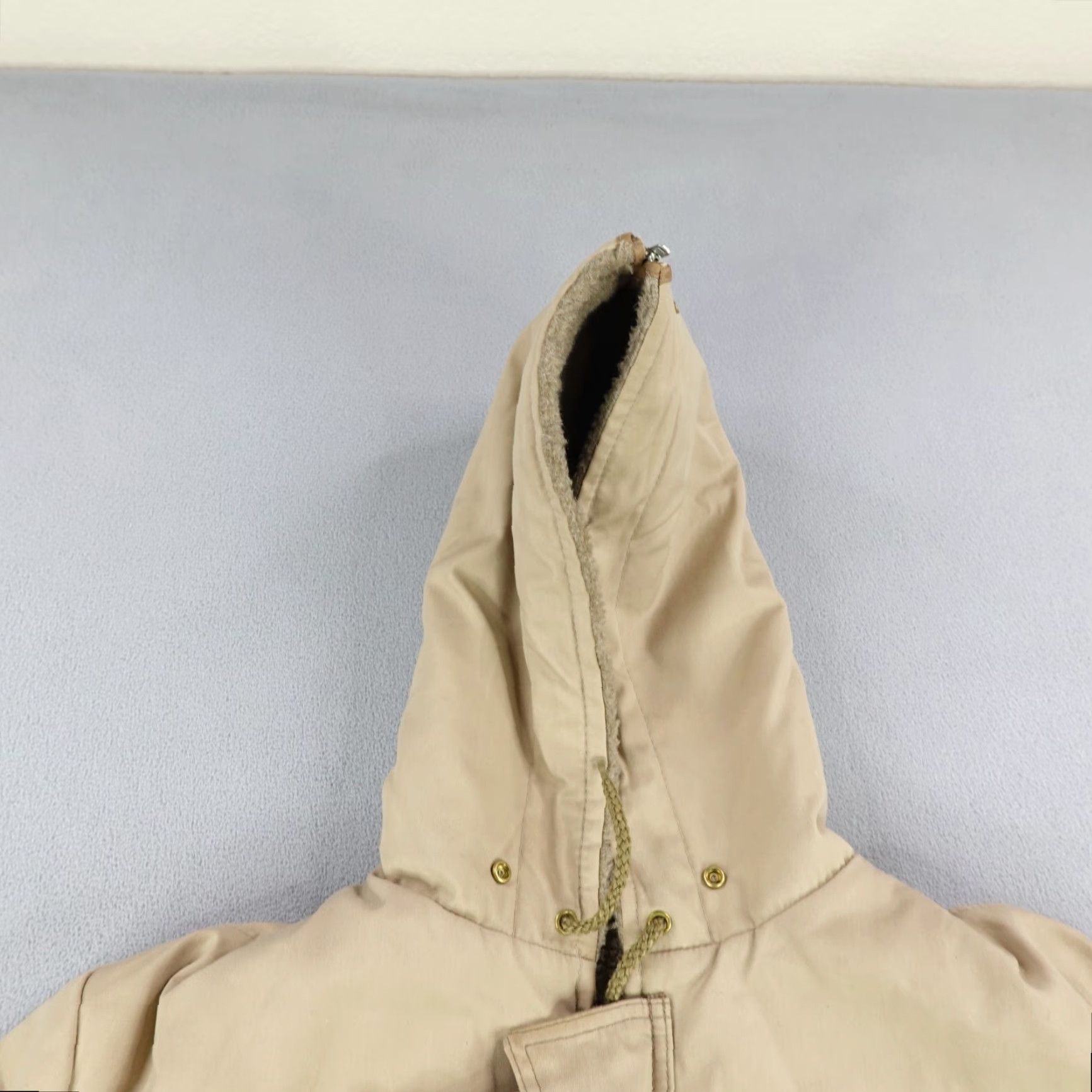 Vintage Vintage Shanhouse Jacket Mens 46L Tan Faux Fur Lined Parka Coat Talon Zipper Size US S / EU 44-46 / 1 - 2 Thumbnail