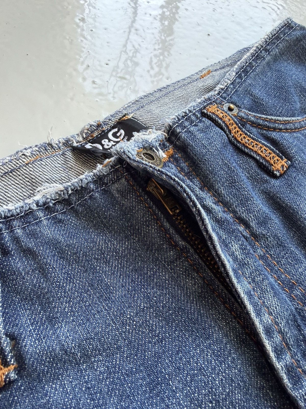 Dolce & Gabbana Y2k Dolce & Gabbana cutoff low waist flared denim Size 29" - 7 Thumbnail